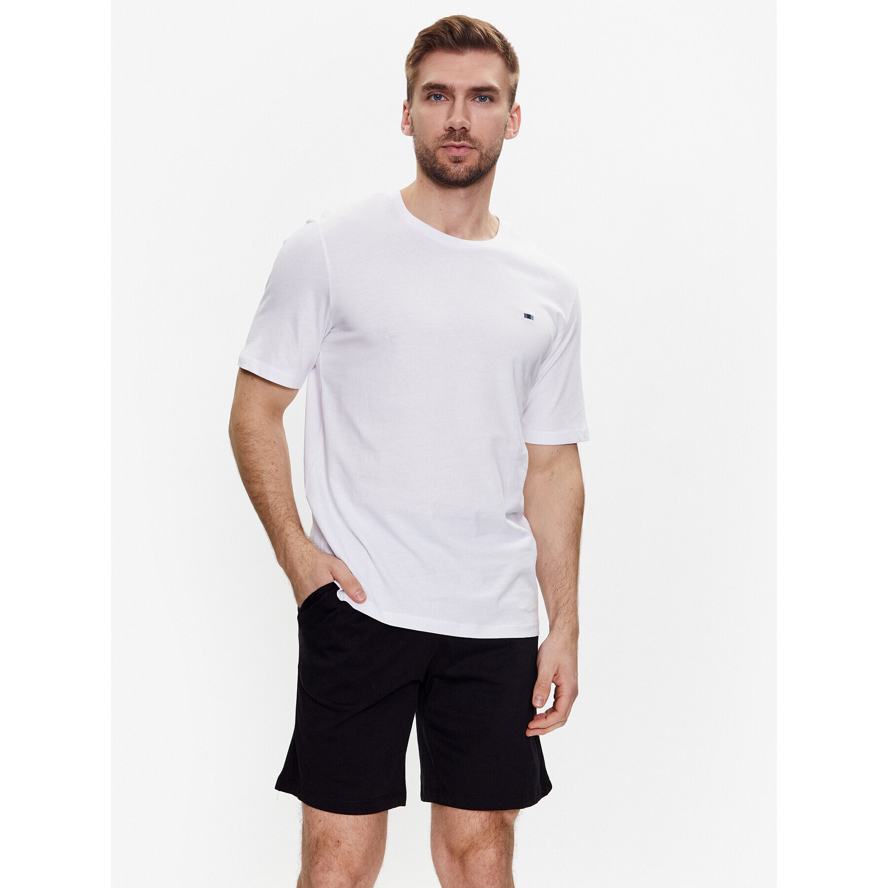 Jack&Jones Pyžamo Austin 12236695 Bílá Standard Fit - Pepit.cz