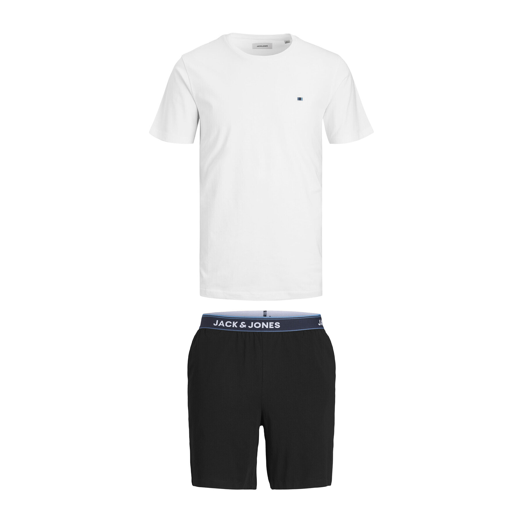 Jack&Jones Pyžamo Austin 12236695 Bílá Standard Fit - Pepit.cz