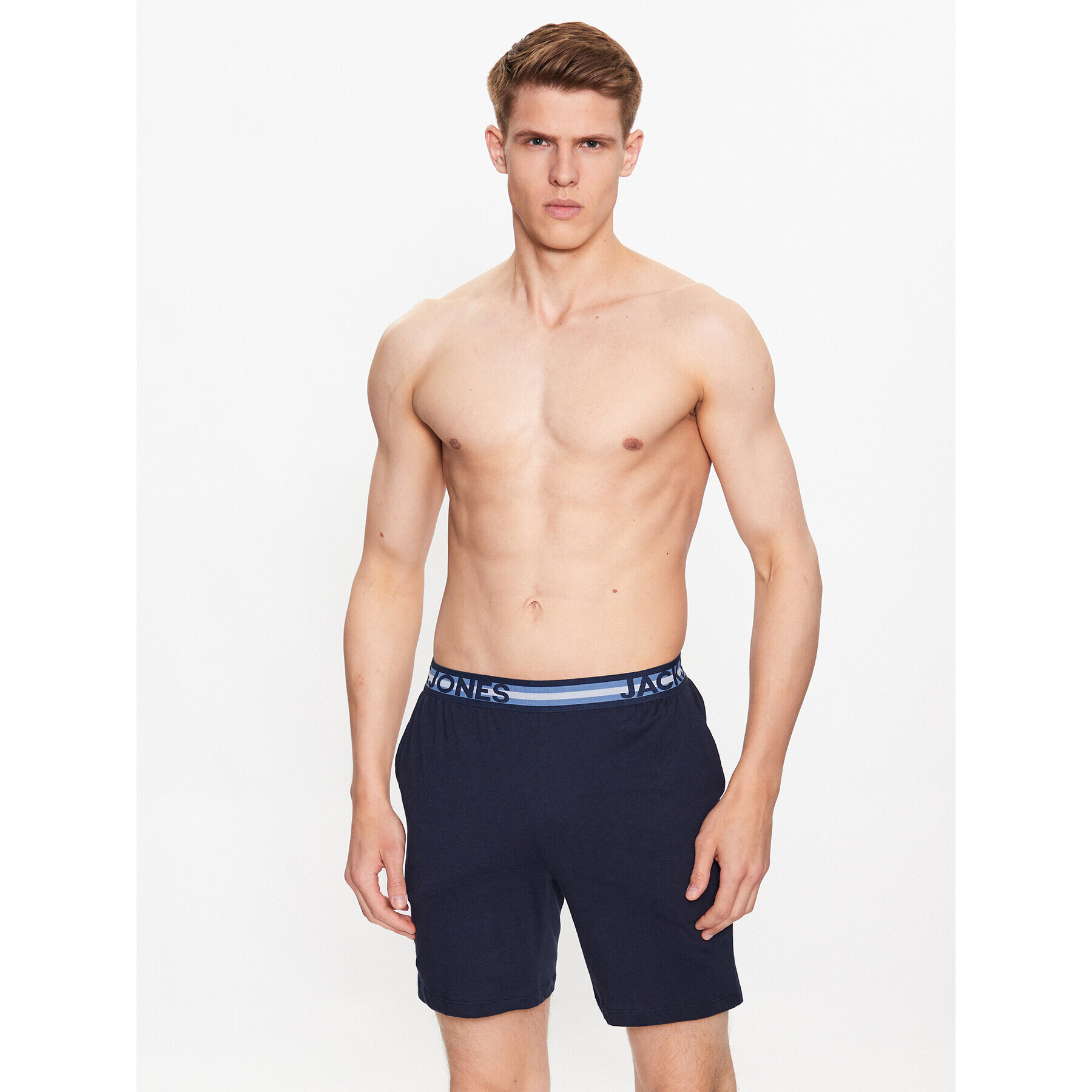 Jack&Jones Pyžamové šortky James 12233178 Tmavomodrá Regular Fit - Pepit.cz