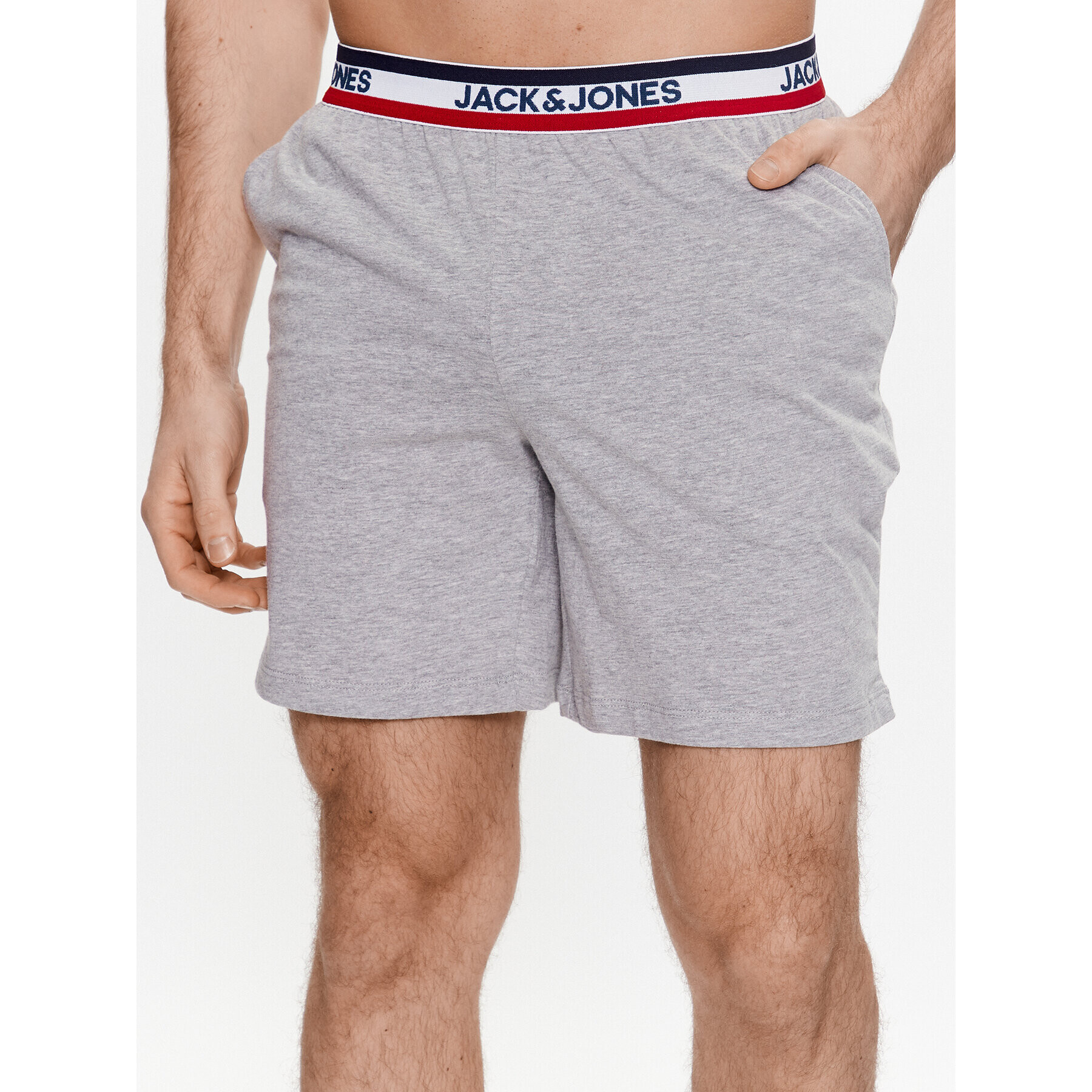 Jack&Jones Pyžamové šortky Tape 12230637 Šedá Regular Fit - Pepit.cz