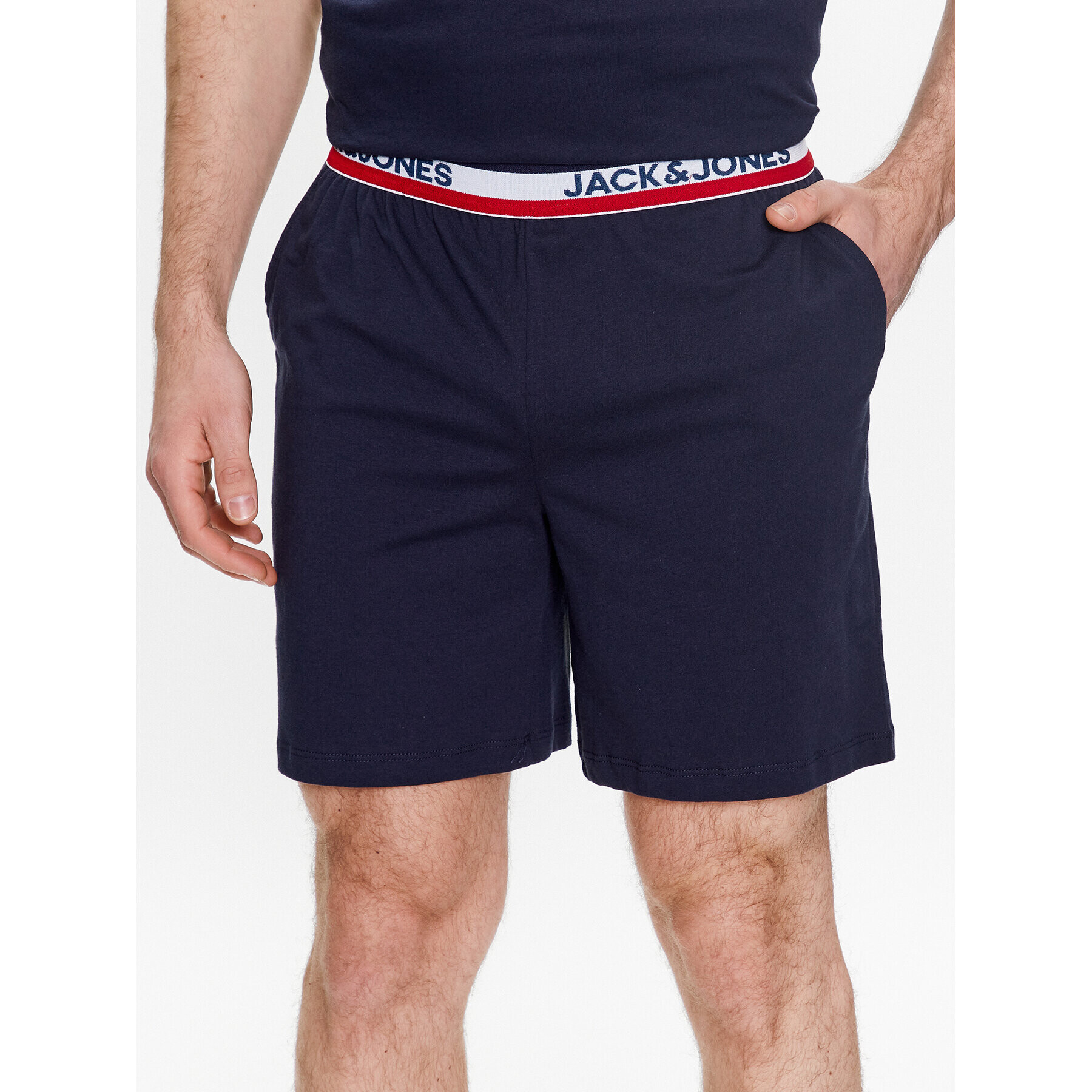 Jack&Jones Pyžamové šortky Tape 12230637 Tmavomodrá Regular Fit - Pepit.cz