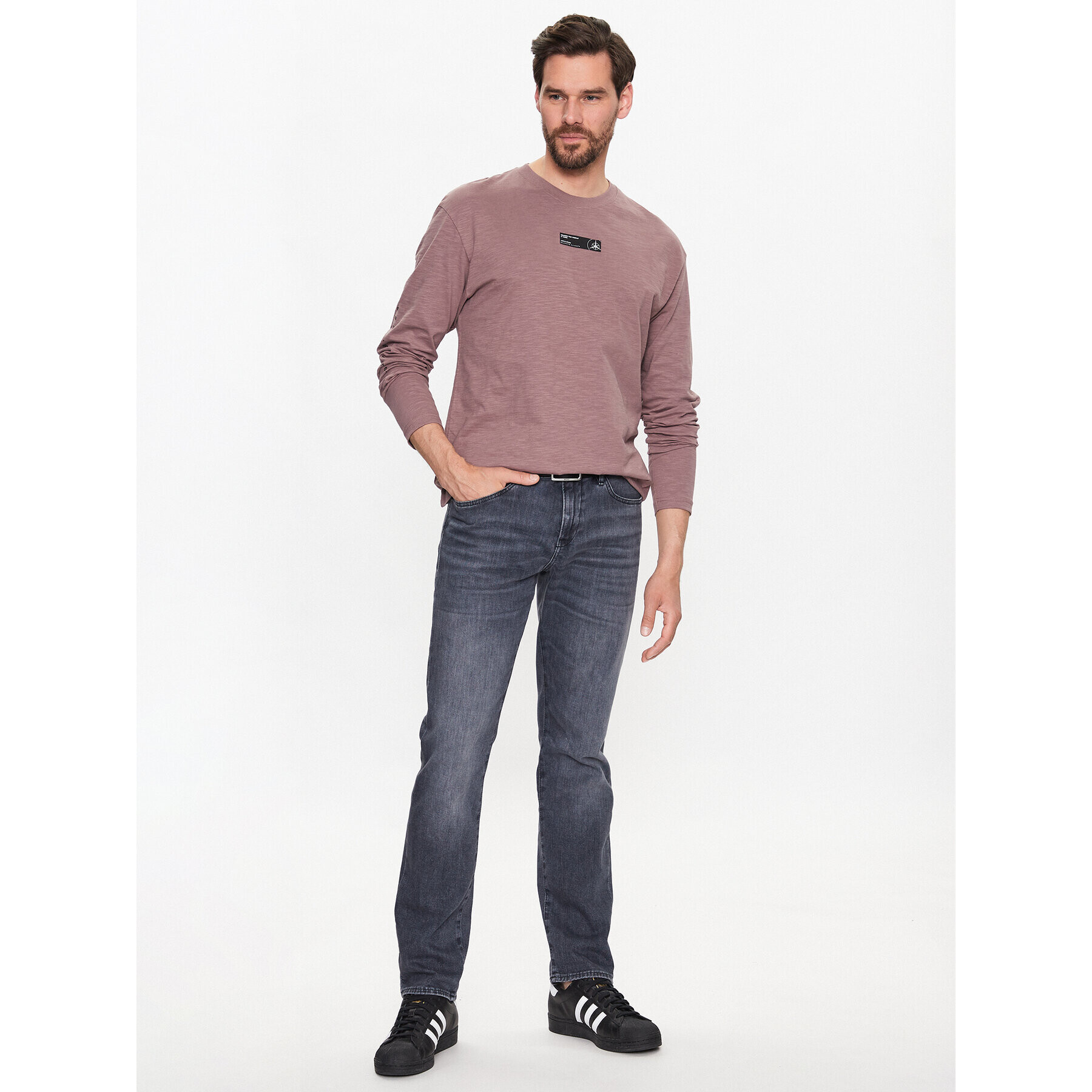 Jack&Jones S dlouhým rukávem Navigator 12229680 Růžová Relaxed Fit - Pepit.cz