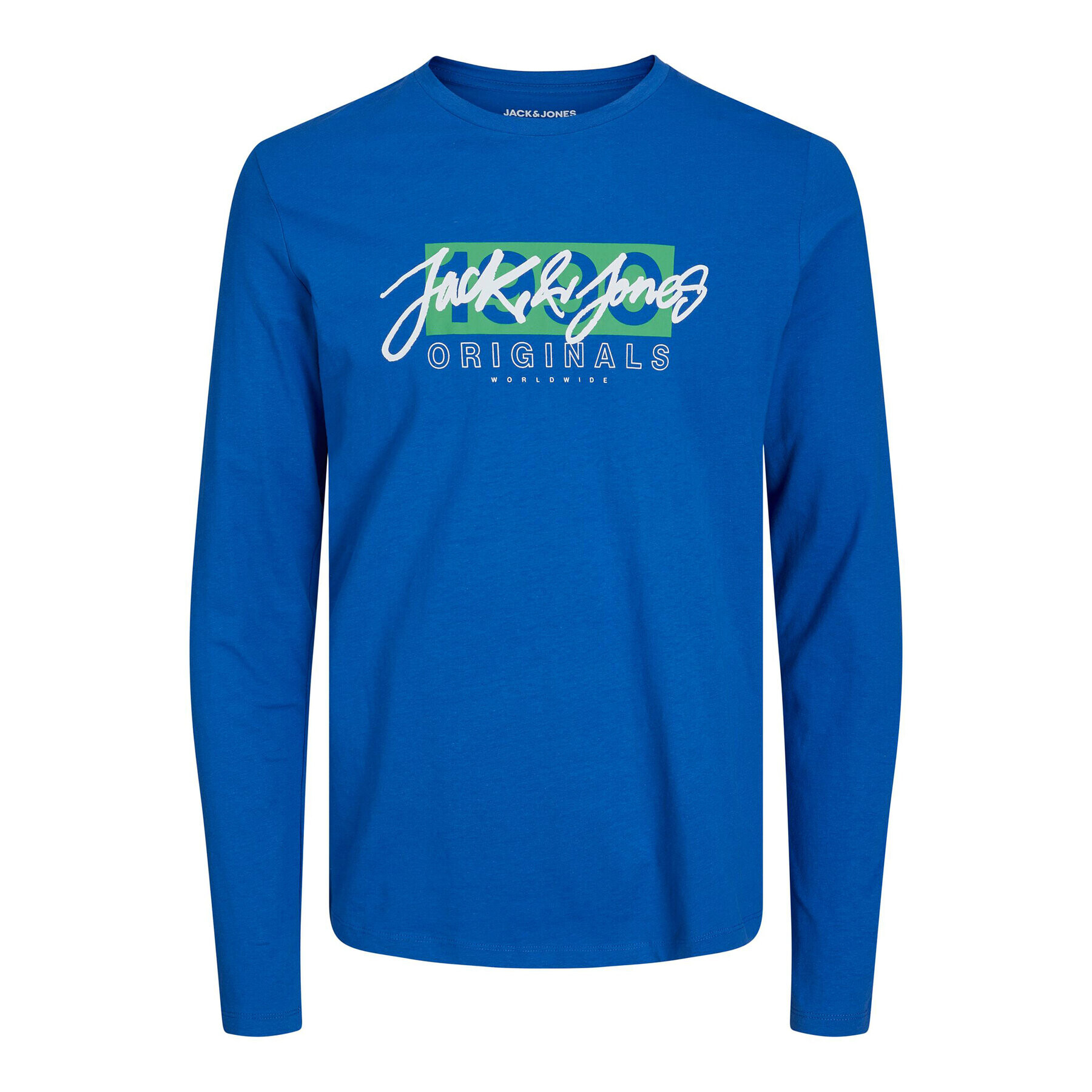 Jack&Jones S dlouhým rukávem Races 12232650 Modrá Standard Fit - Pepit.cz