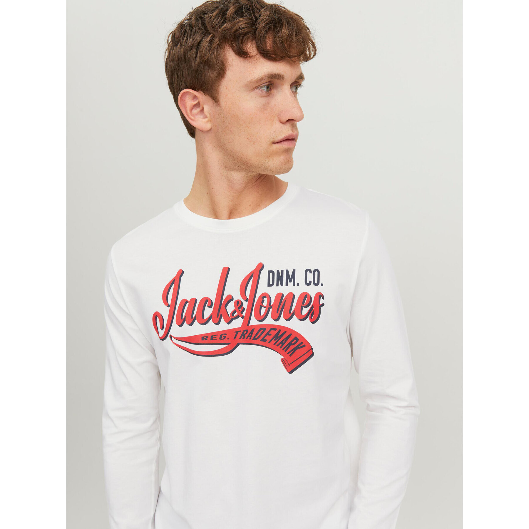 Jack&Jones S dlouhým rukávem 12236061 Bílá Standard Fit - Pepit.cz