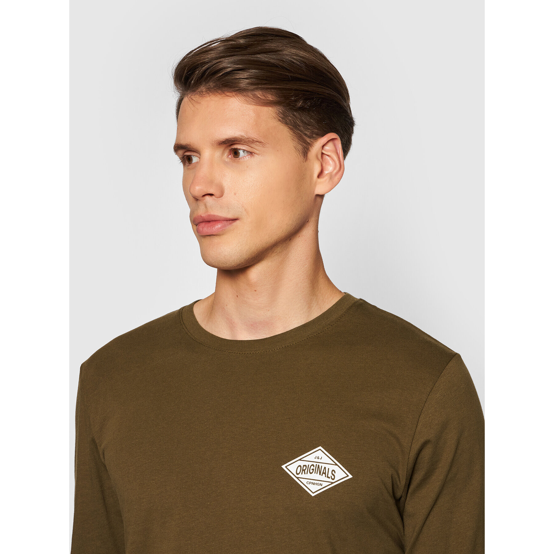 Jack&Jones S dlouhým rukávem Archie 12193726 Hnědá Standard Fit - Pepit.cz