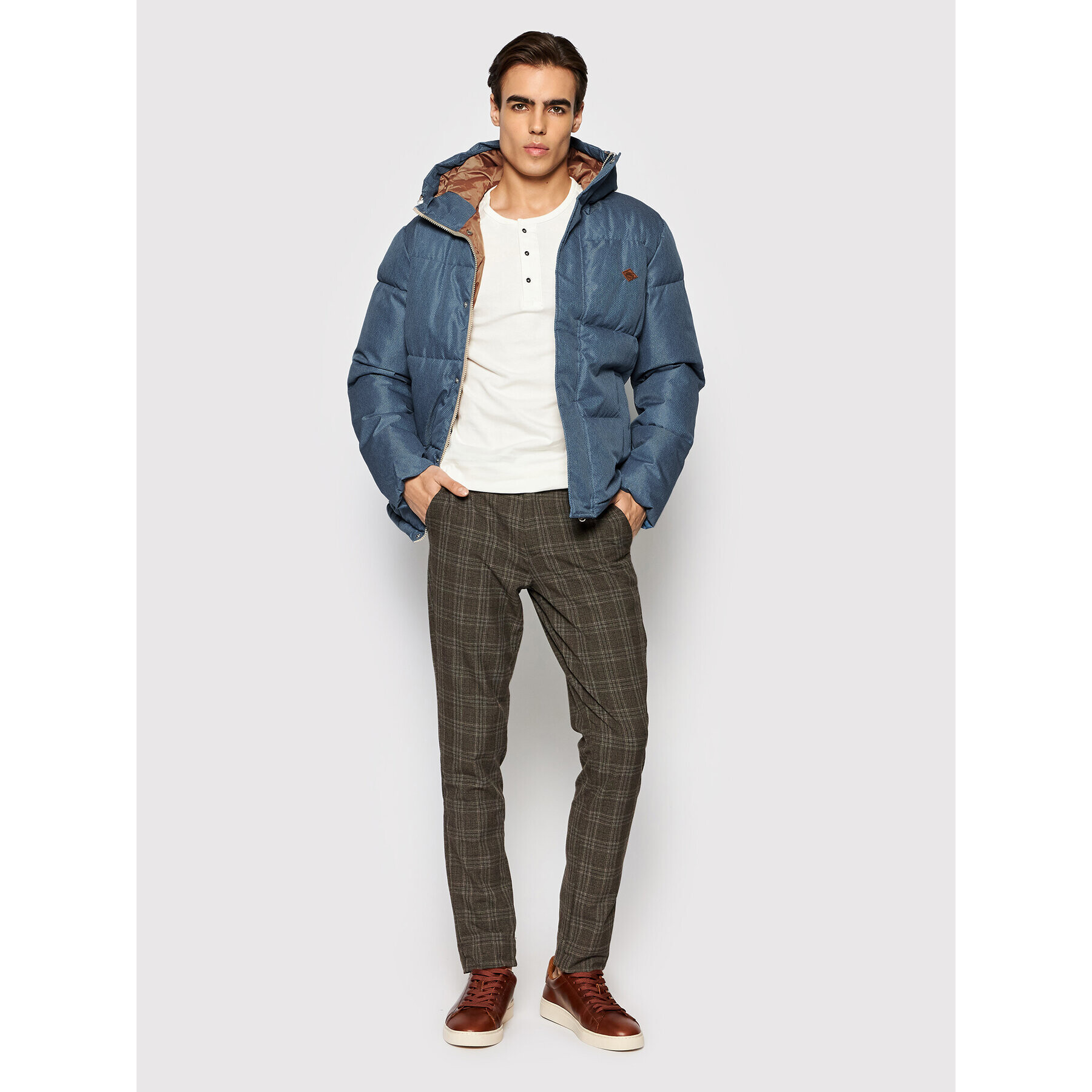 Jack&Jones S dlouhým rukávem Bluliam 12193953 Bílá Regular Fit - Pepit.cz