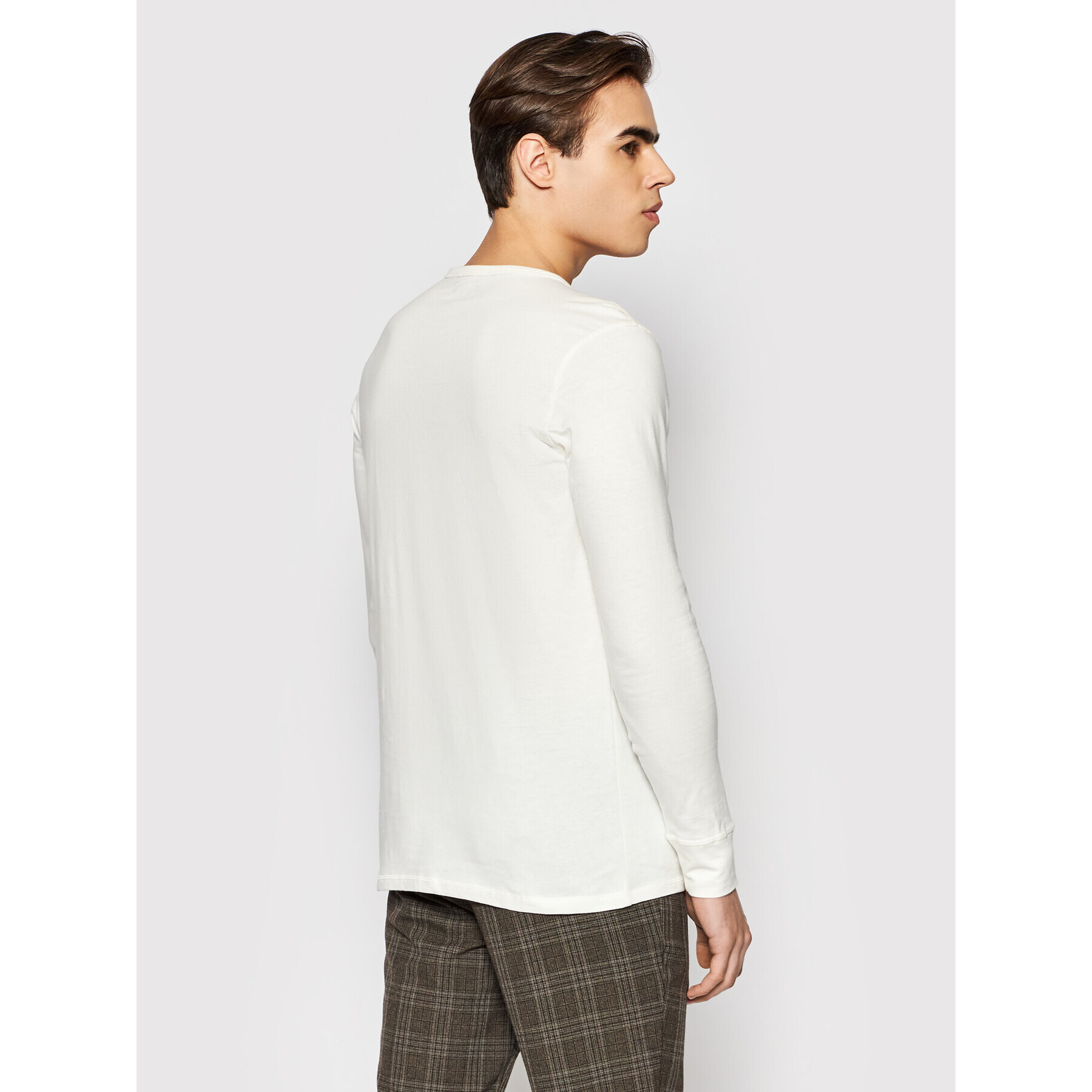 Jack&Jones S dlouhým rukávem Bluliam 12193953 Bílá Regular Fit - Pepit.cz