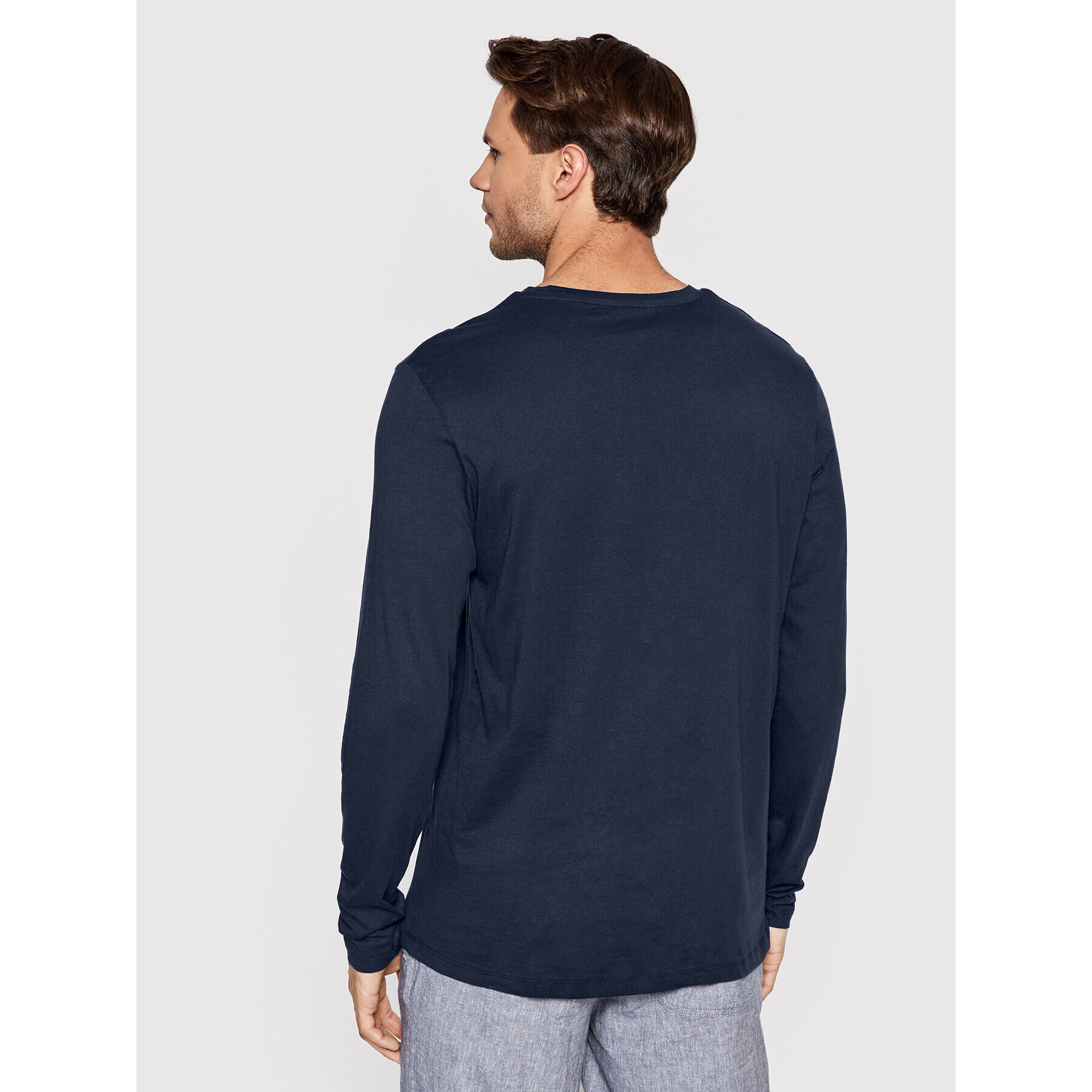 Jack&Jones S dlouhým rukávem Dan 12213768 Tmavomodrá Relaxed Fit - Pepit.cz