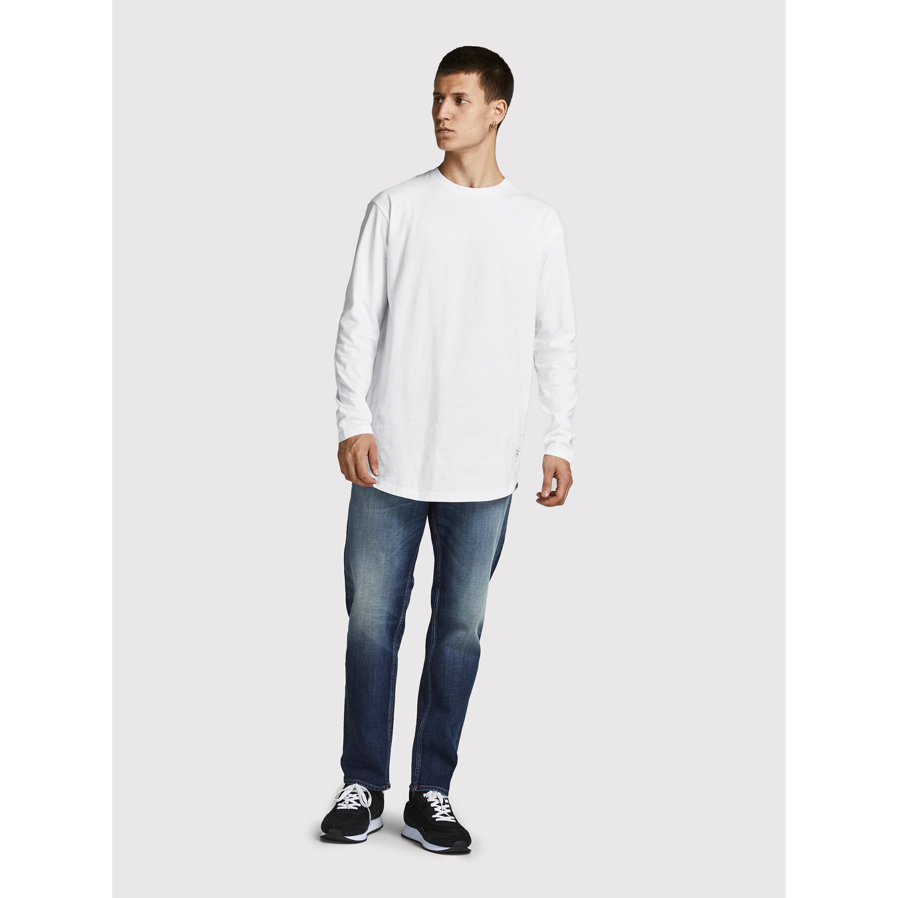 Jack&Jones S dlouhým rukávem Noa 12190128 Bílá Loose Leg - Pepit.cz