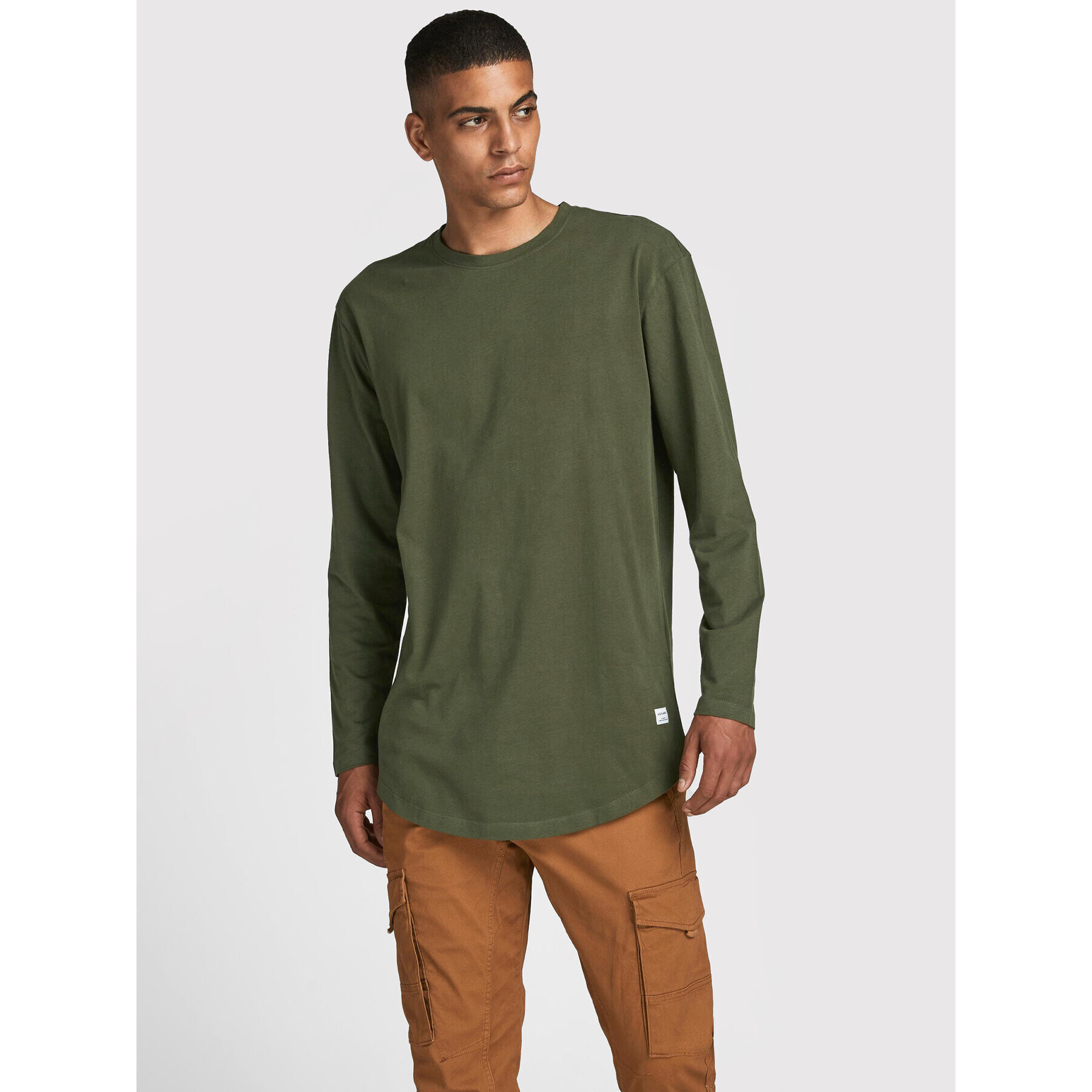 Jack&Jones S dlouhým rukávem Noa 12190128 Zelená Loose Fit - Pepit.cz