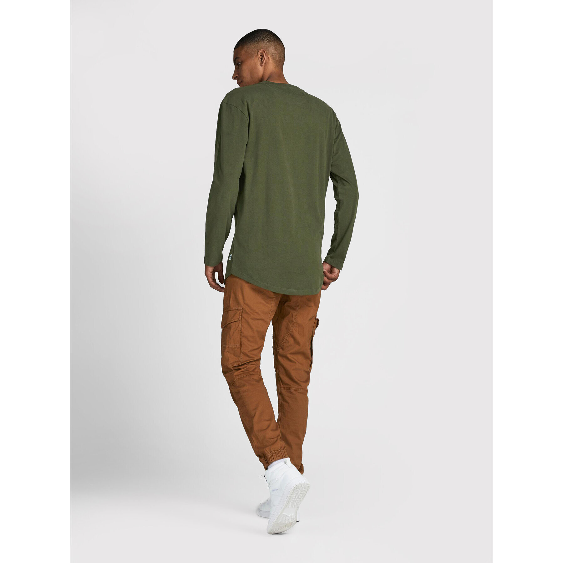 Jack&Jones S dlouhým rukávem Noa 12190128 Zelená Loose Fit - Pepit.cz