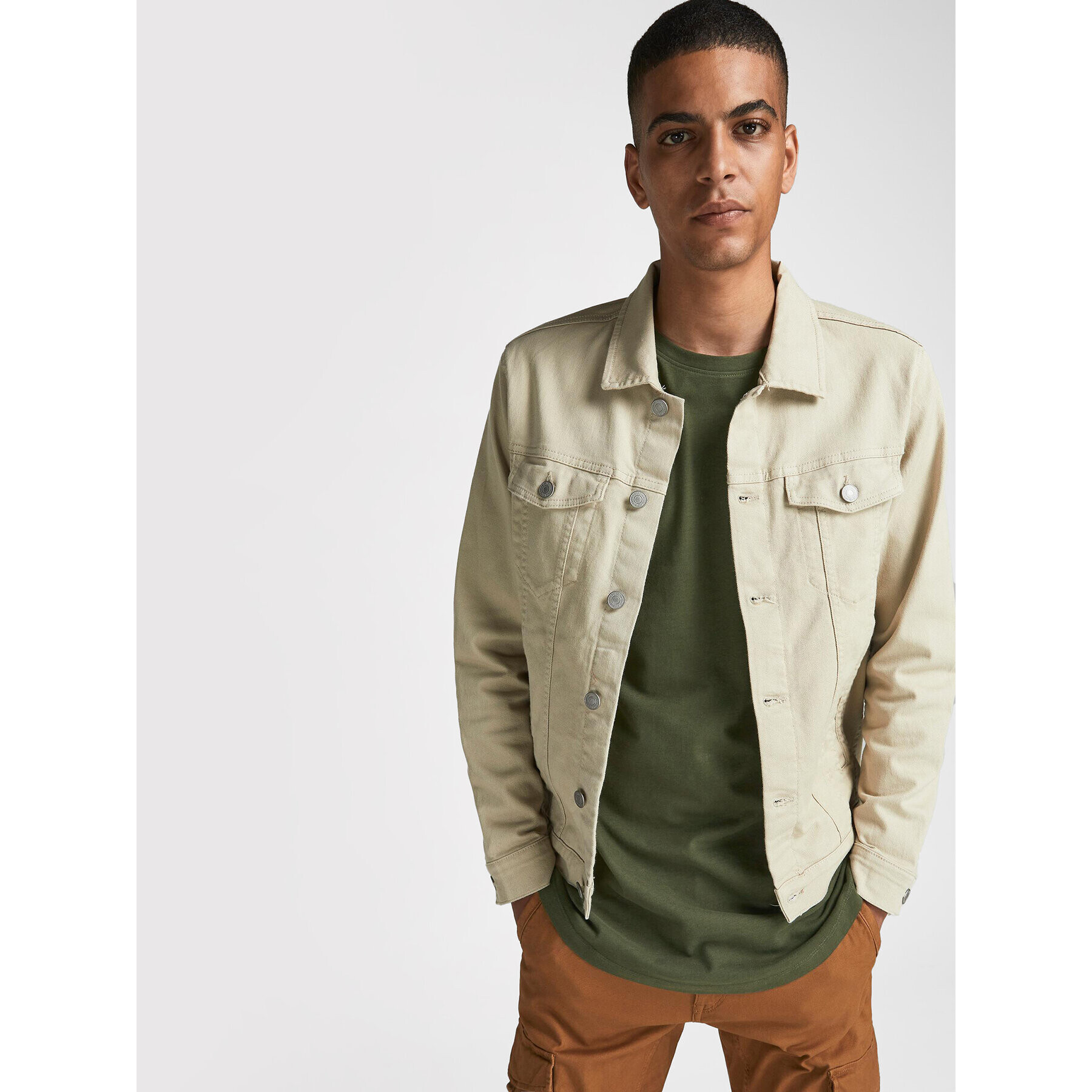 Jack&Jones S dlouhým rukávem Noa 12190128 Zelená Loose Fit - Pepit.cz