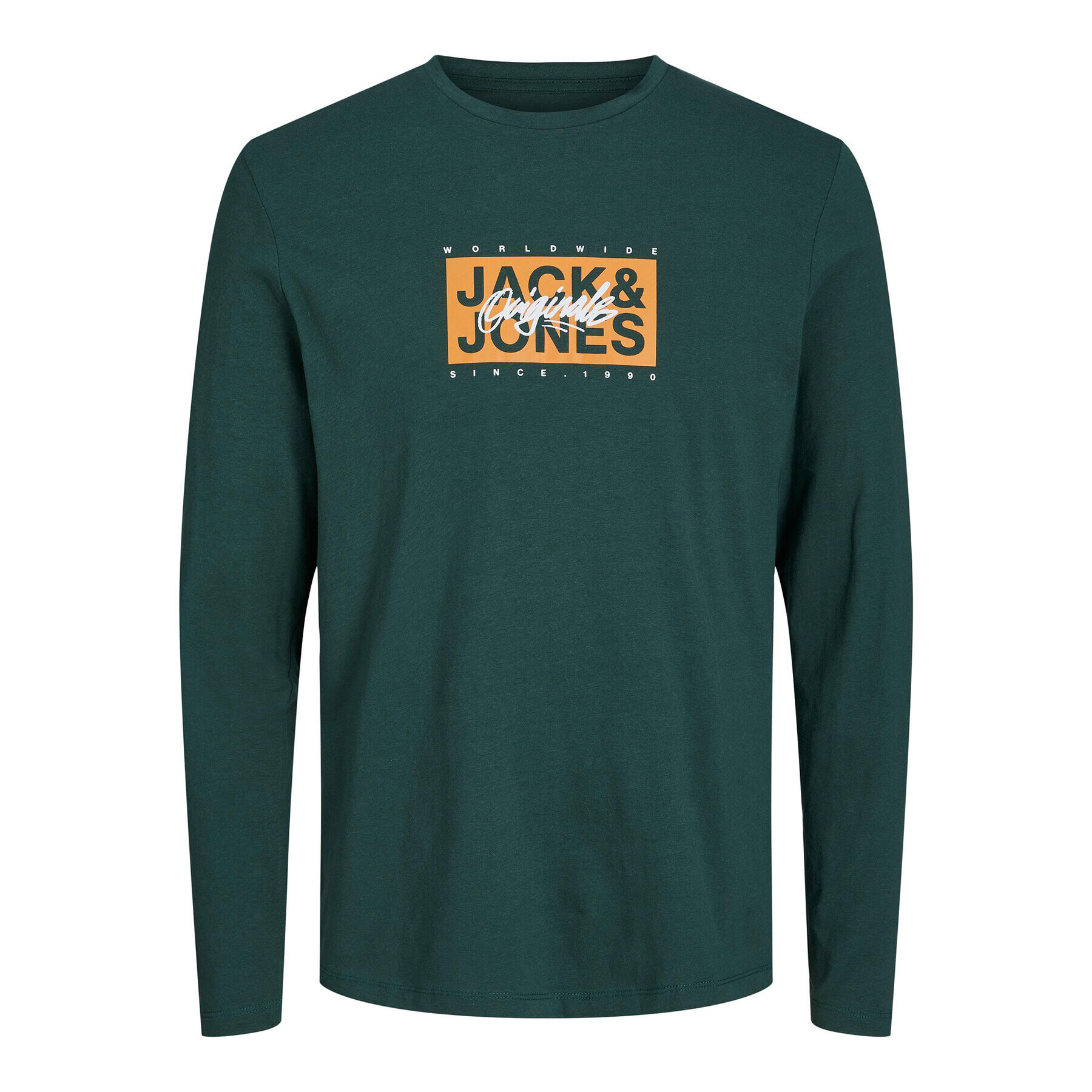 Jack&Jones S dlouhým rukávem Races 12232650 Zelená Standard Fit - Pepit.cz