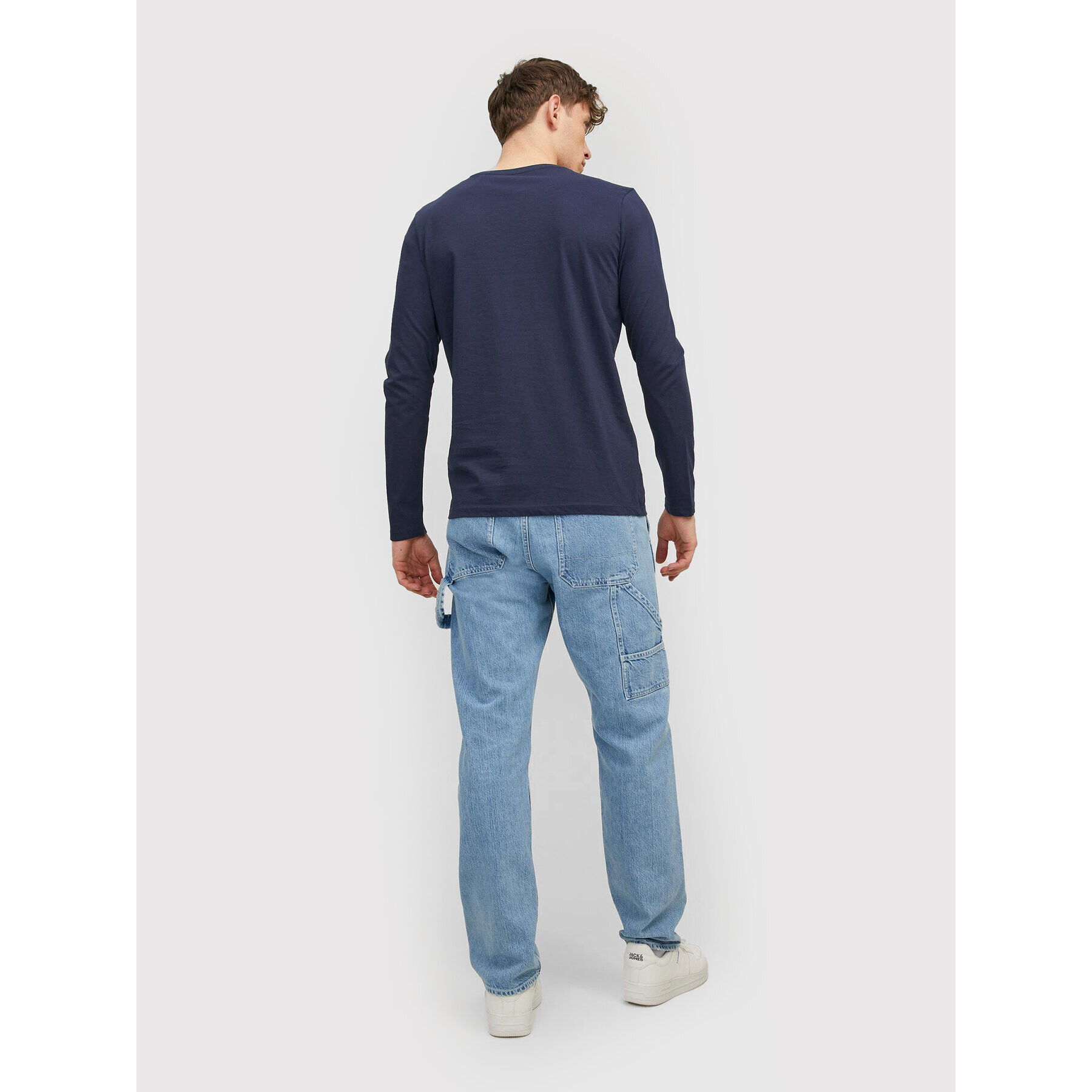 Jack&Jones S dlouhým rukávem Stamp 12211357 Tmavomodrá Regular Fit - Pepit.cz