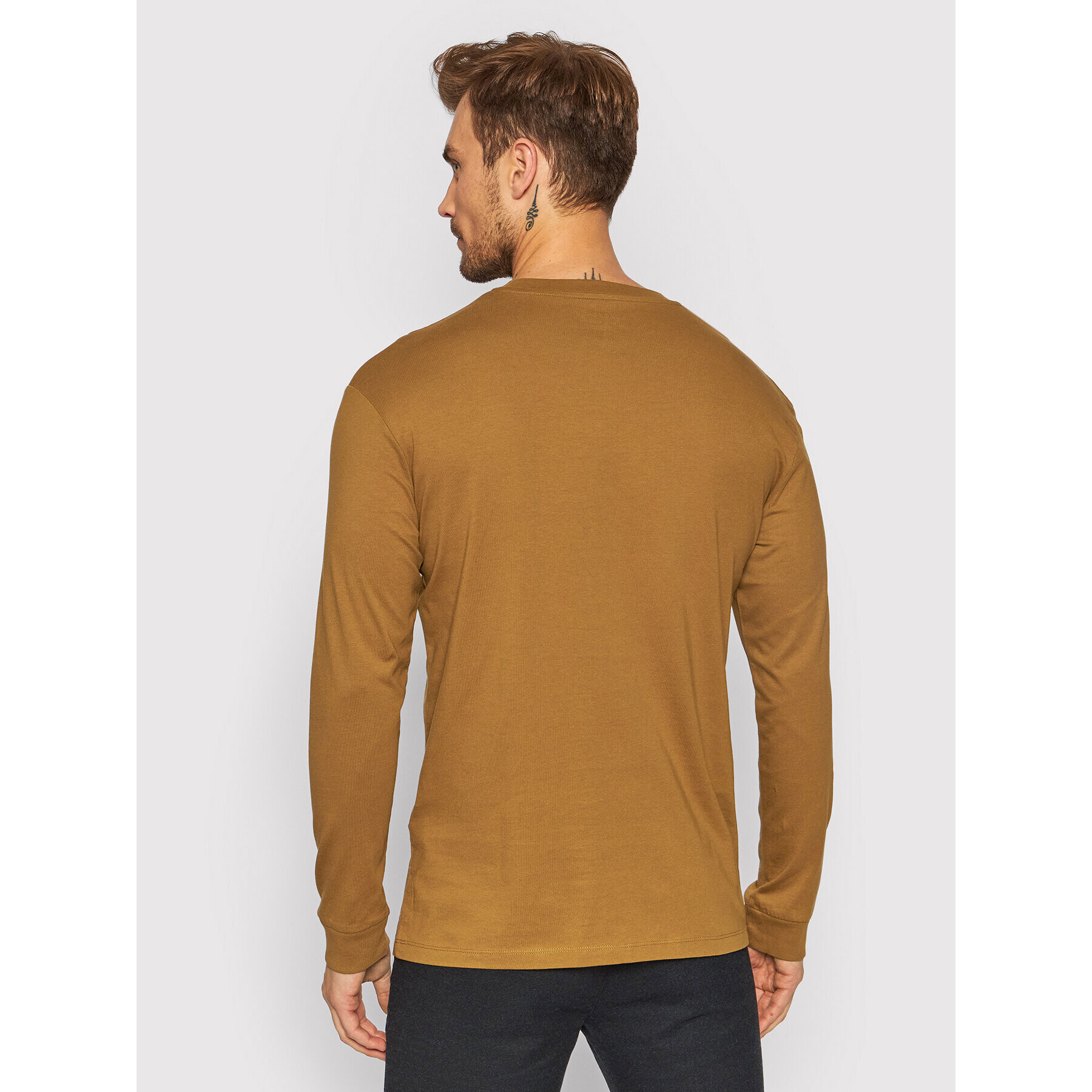 Jack&Jones S dlouhým rukávem Worlds 12196539 Hnědá Relaxed Fit - Pepit.cz