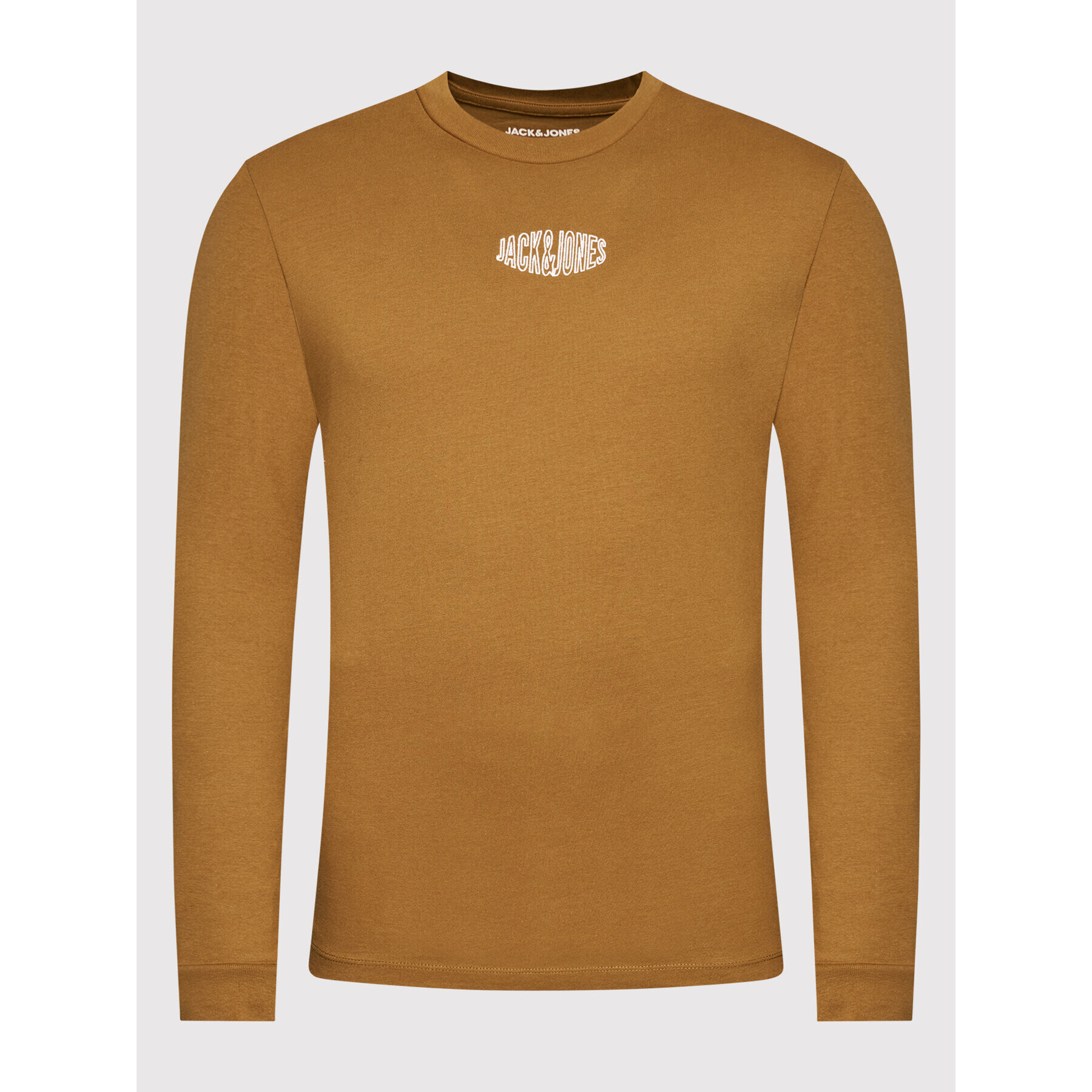 Jack&Jones S dlouhým rukávem Worlds 12196539 Hnědá Relaxed Fit - Pepit.cz