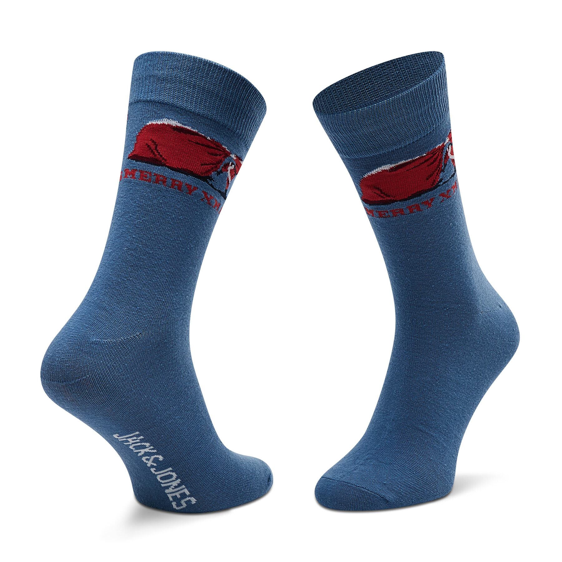 Jack&Jones Sada 3 párů pánských vysokých ponožek Jacsanta Claus Sock Giftbox 12198046 Černá - Pepit.cz