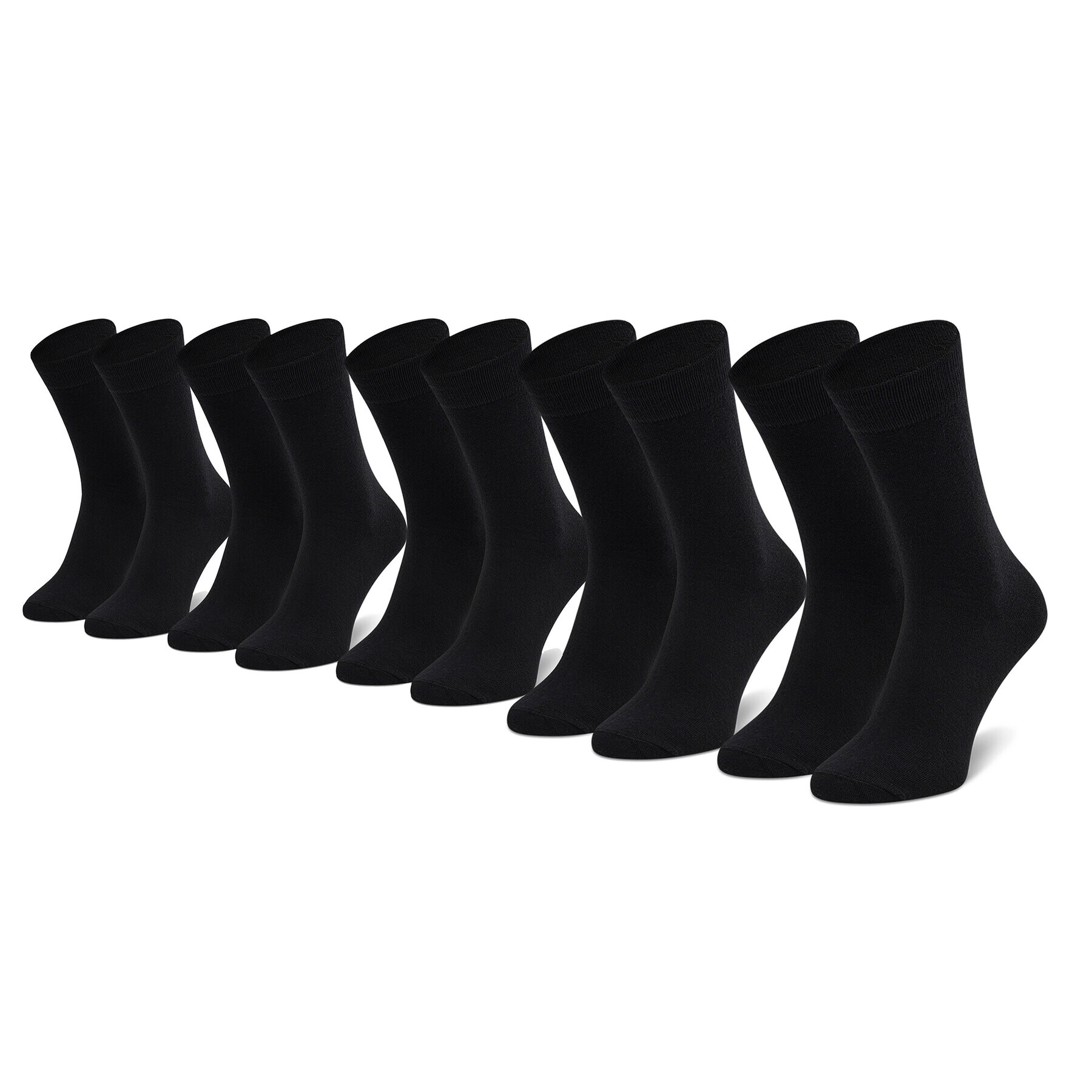 Jack&Jones Sada 5 párů pánských vysokých ponožek Jacjens Sock 5 Pack Noos 12113085 Černá - Pepit.cz