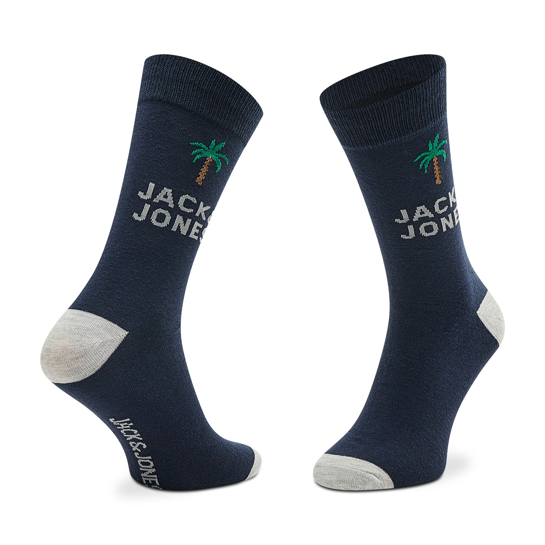 Jack&Jones Sada 5 párů pánských vysokých ponožek Jaczoey 12217535 Barevná - Pepit.cz