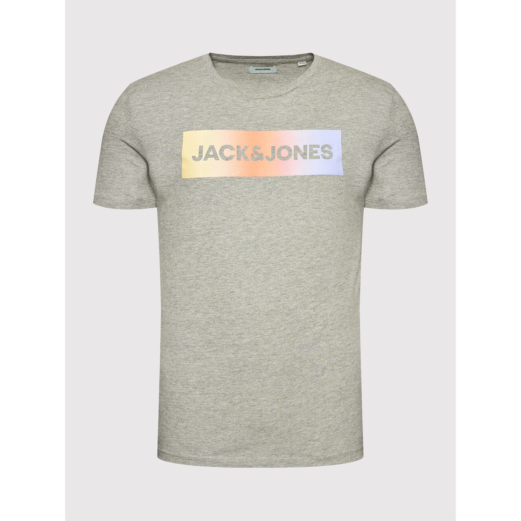 Jack&Jones Sada tričko a sportovní šortky Jacbrad 12192767 Šedá Regular Fit - Pepit.cz