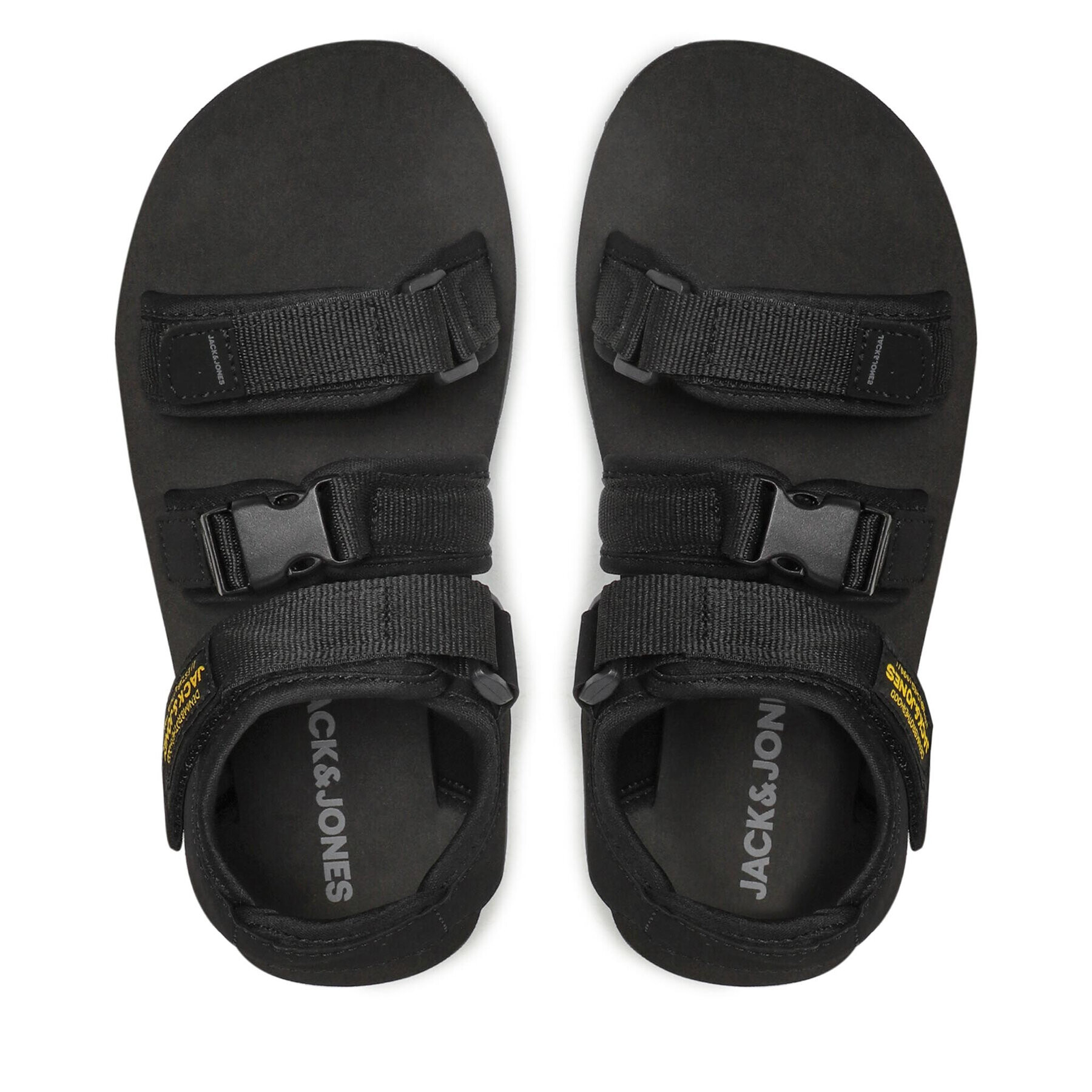 Jack&Jones Sandály Jfwjack Sandal 2.0 12203989 Černá - Pepit.cz