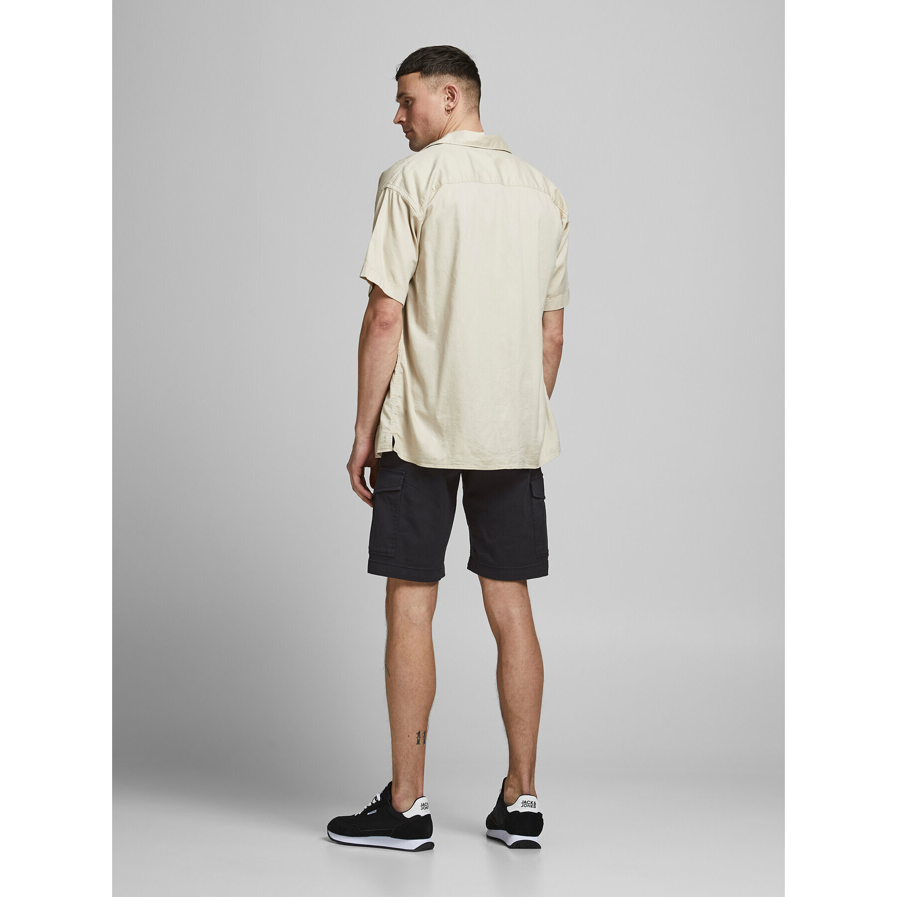 Jack&Jones Šortky z materiálu 12182555 Černá Regular Fit - Pepit.cz