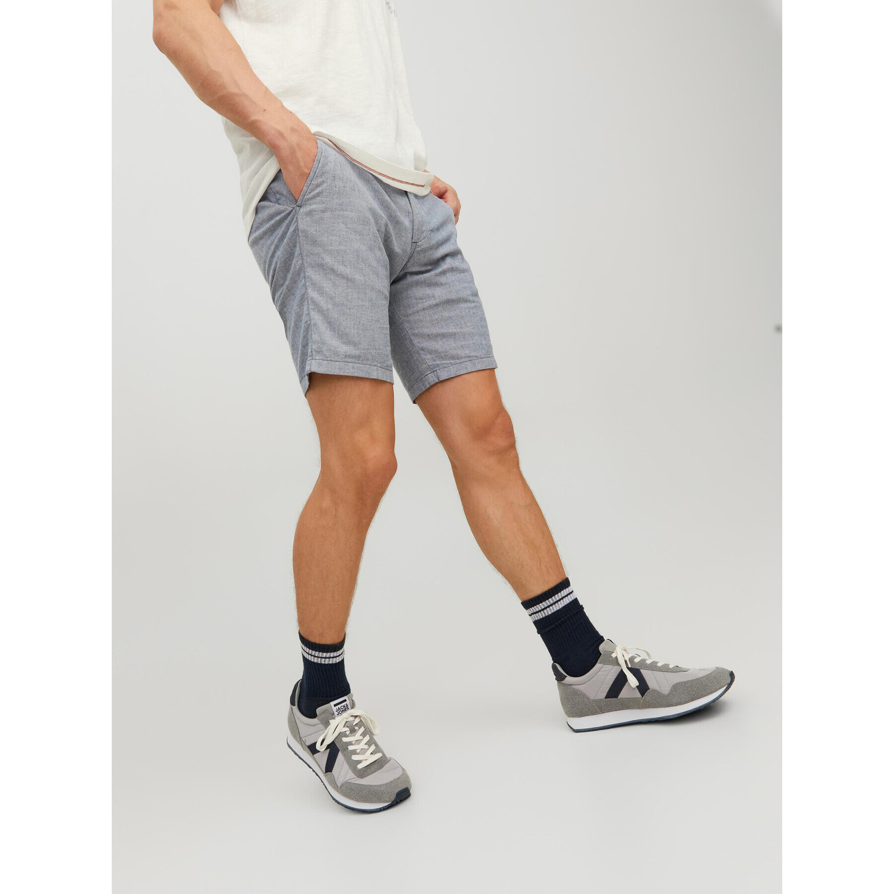 Jack&Jones Šortky z materiálu Dave 12229629 Modrá Regular Fit - Pepit.cz