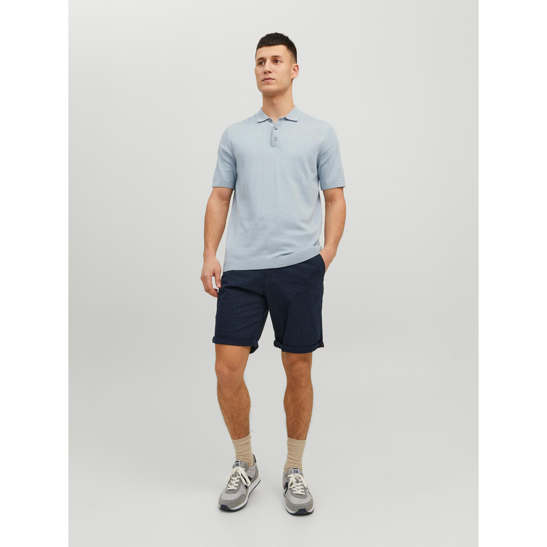 Jack&Jones Šortky z materiálu Bowie 12230336 Tmavomodrá Regular Fit - Pepit.cz