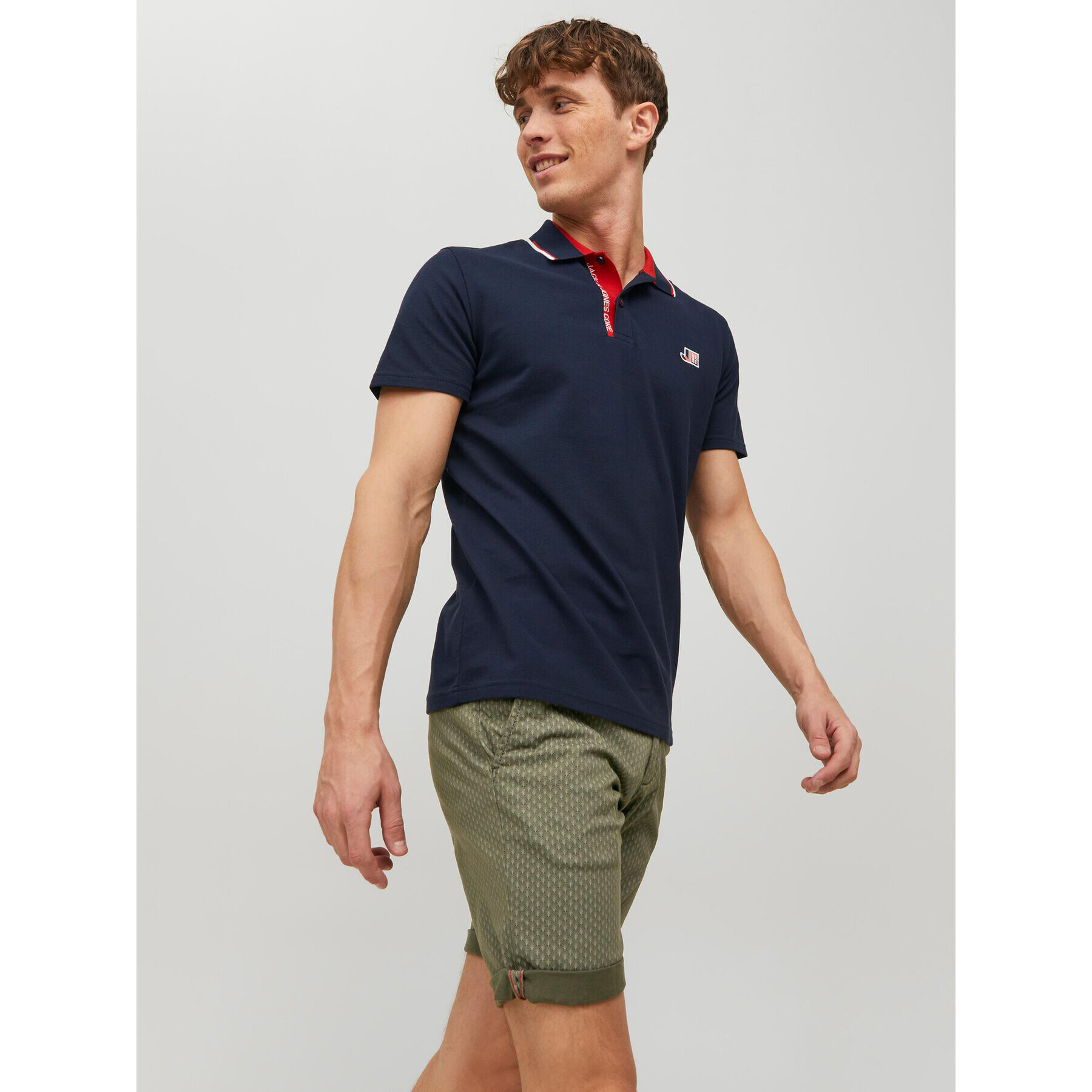 Jack&Jones Šortky z materiálu Bowie 12230336 Zelená Regular Fit - Pepit.cz