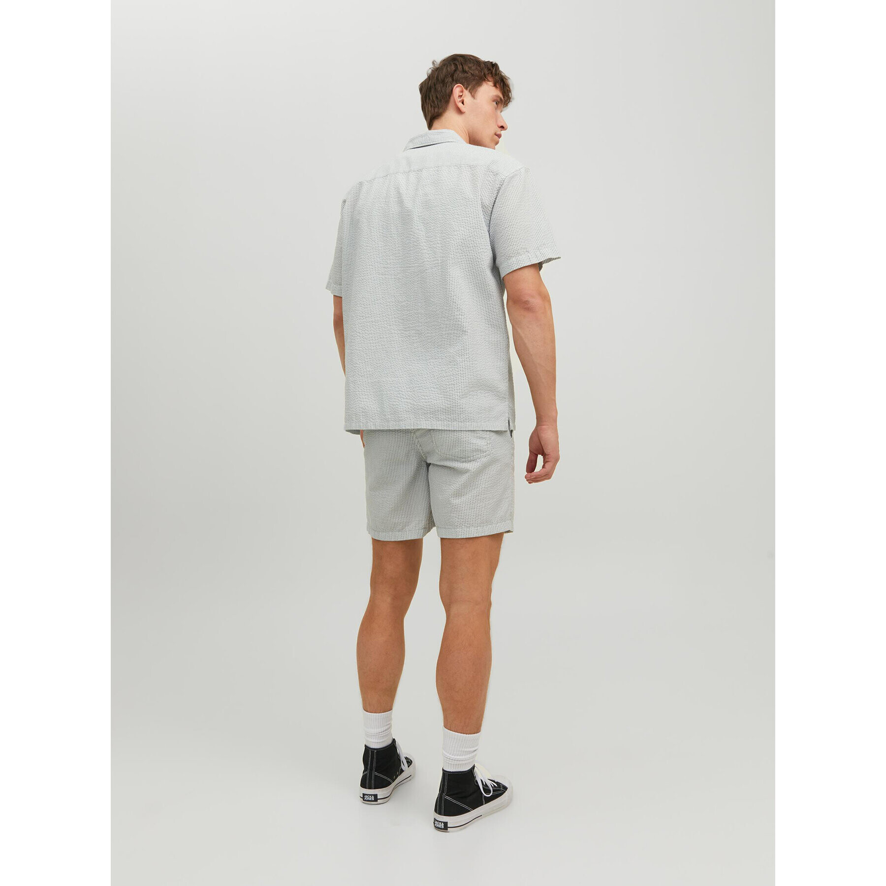 Jack&Jones Šortky z materiálu Jeff 12234697 Šedá Loose Fit - Pepit.cz