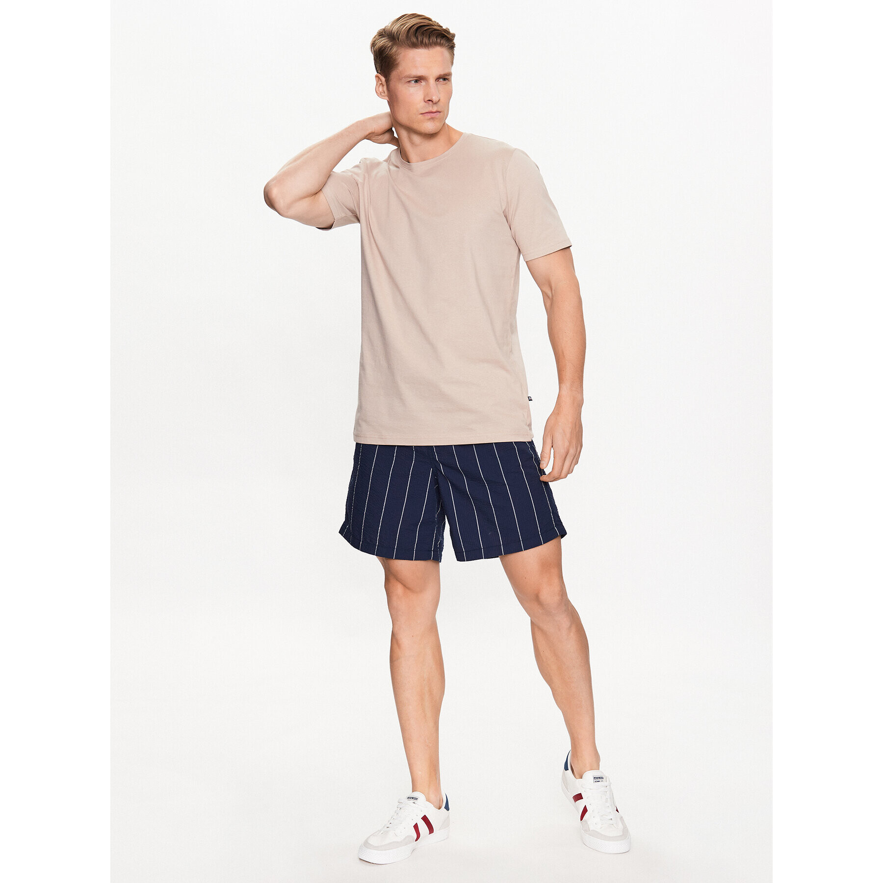 Jack&Jones Šortky z materiálu Jeff 12234697 Tmavomodrá Loose Fit - Pepit.cz