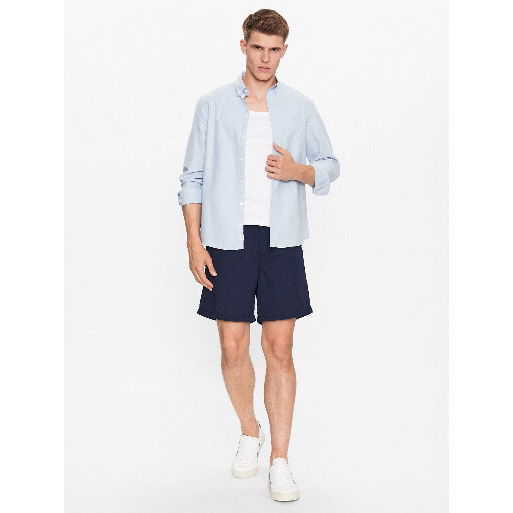 Jack&Jones Šortky z materiálu Jeff 12234697 Tmavomodrá Loose Fit - Pepit.cz