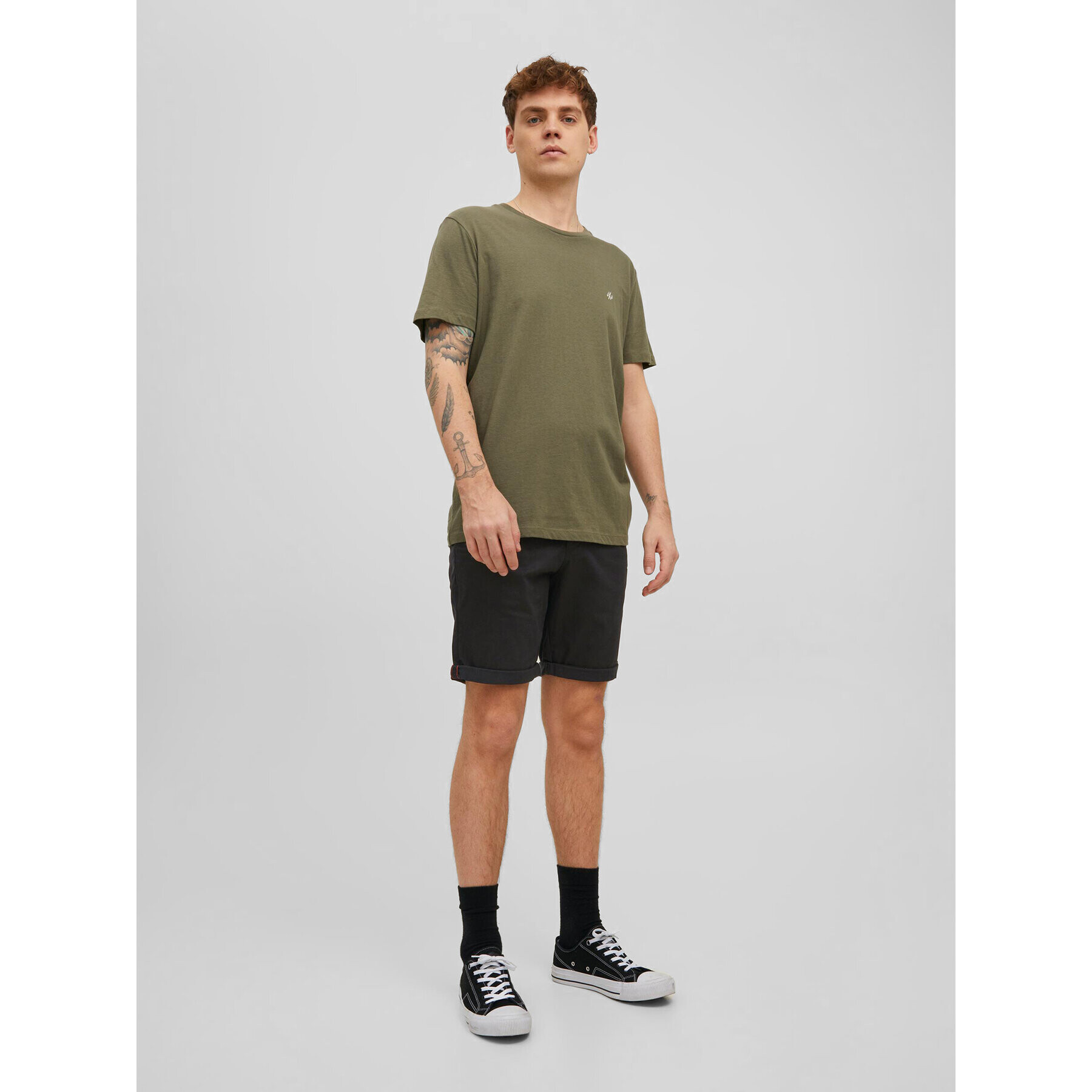 Jack&Jones Šortky z materiálu Bowie 12165604 Černá Regular Fit - Pepit.cz