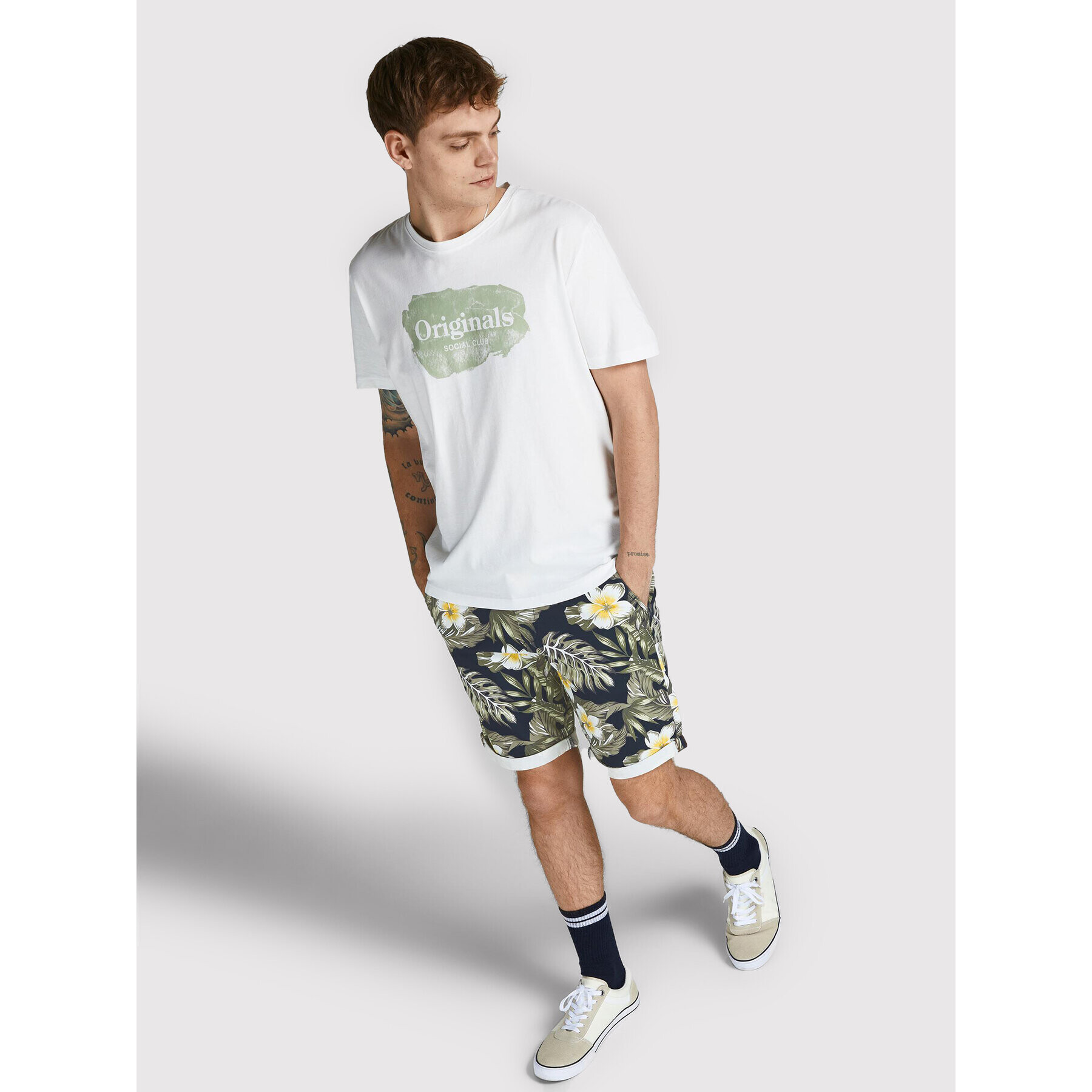 Jack&Jones Šortky z materiálu Bowie 12204211 Tmavomodrá Regular Fit - Pepit.cz