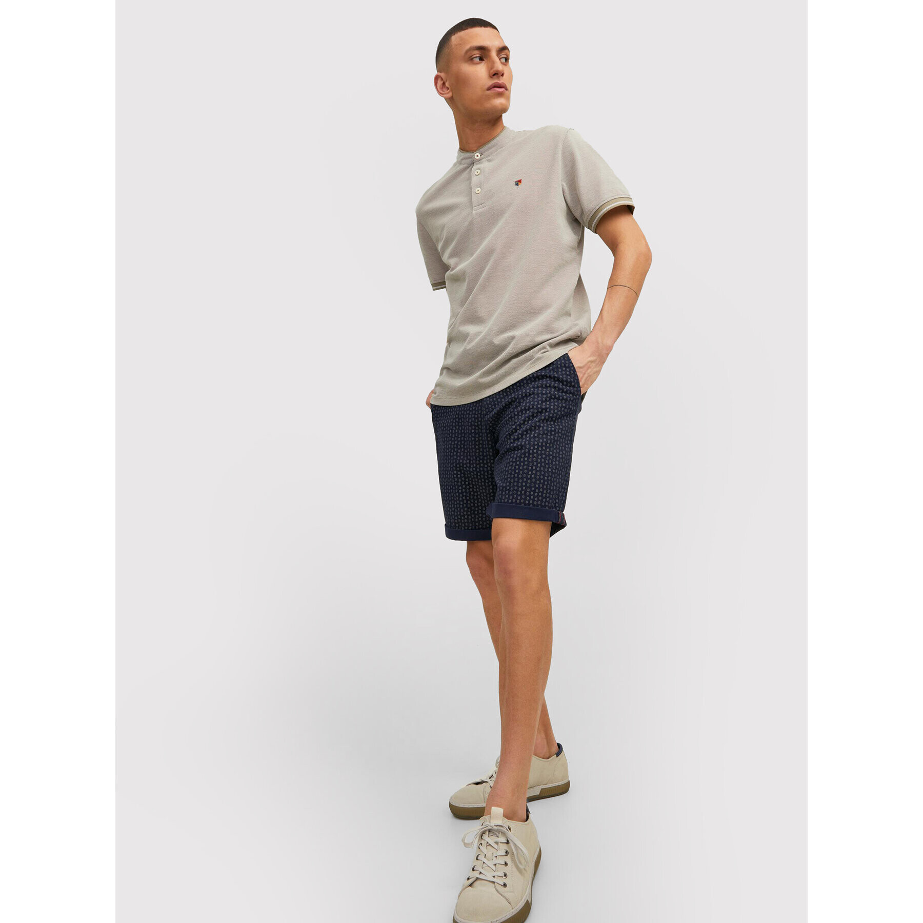 Jack&Jones Šortky z materiálu Bowie 12204211 Tmavomodrá Slim Fit - Pepit.cz