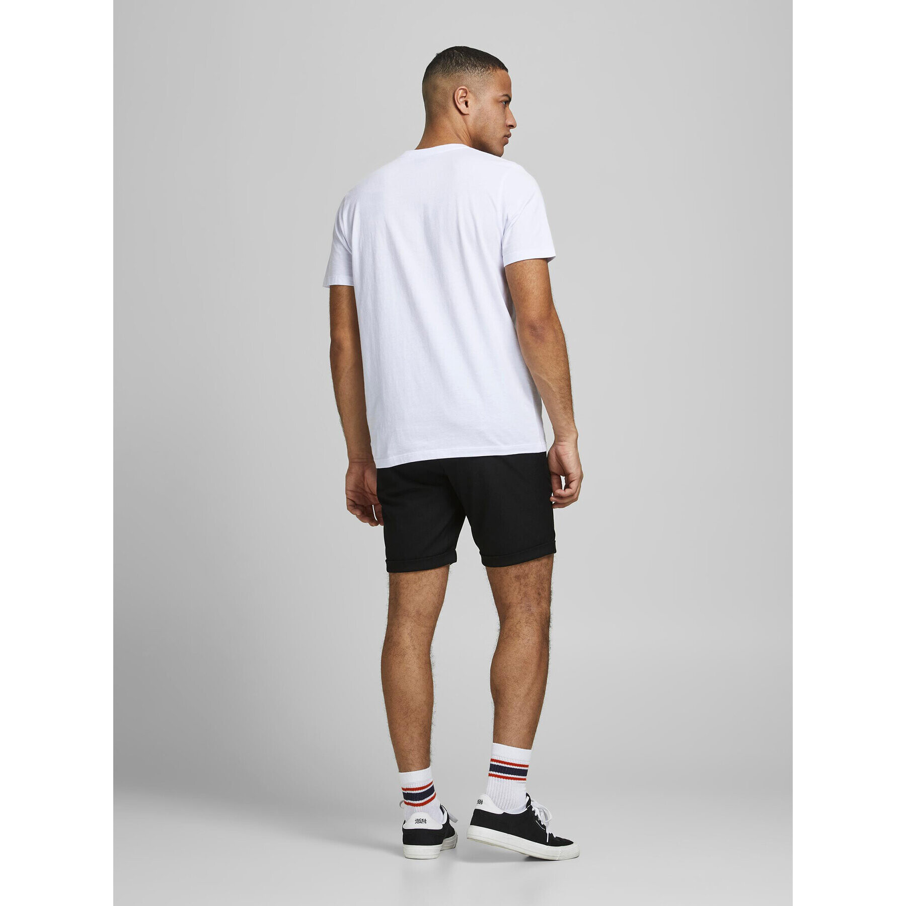 Jack&Jones Šortky z materiálu Connor 12186937 Černá Regular Fit - Pepit.cz