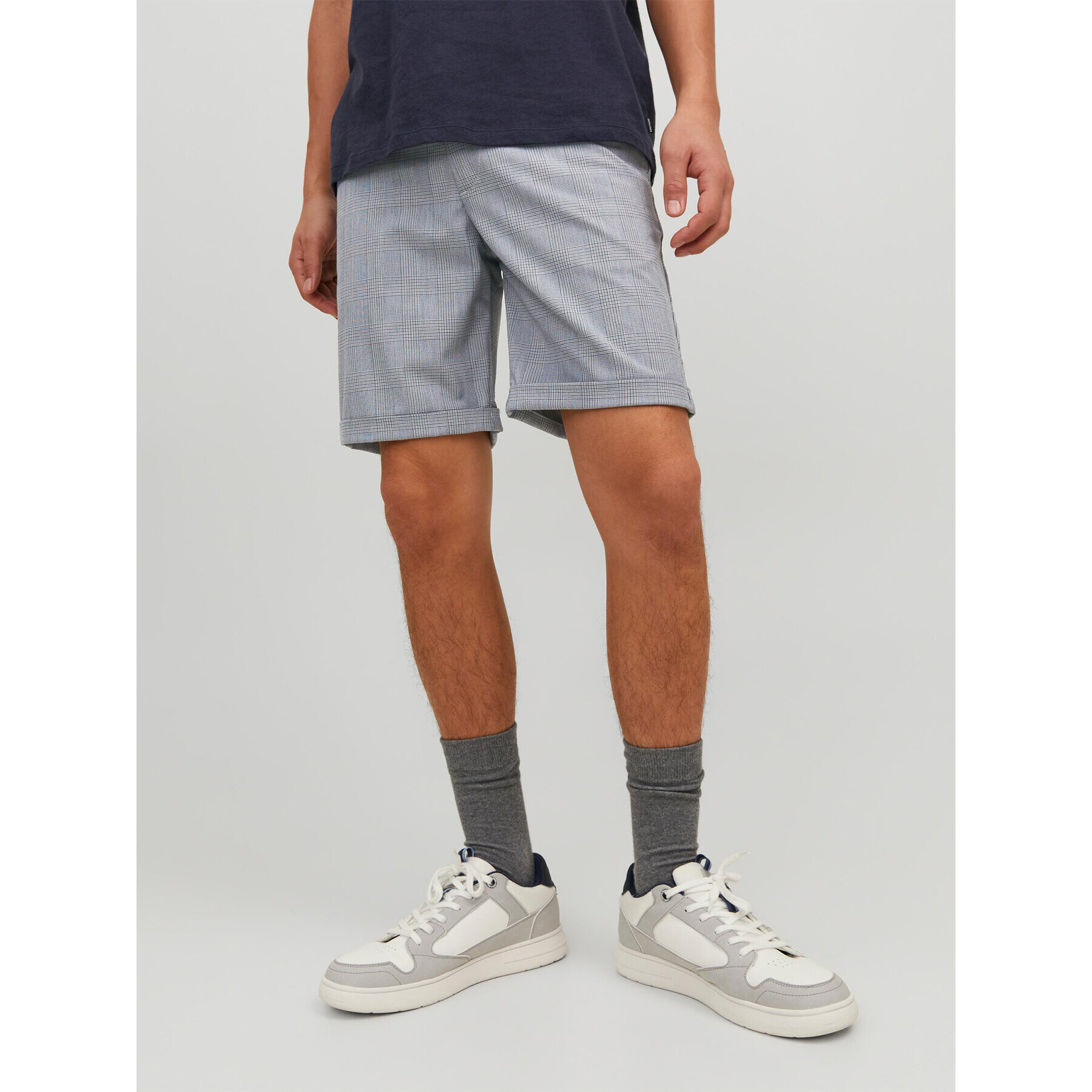 Jack&Jones Šortky z materiálu Connor 12186937 Modrá Regular Fit - Pepit.cz