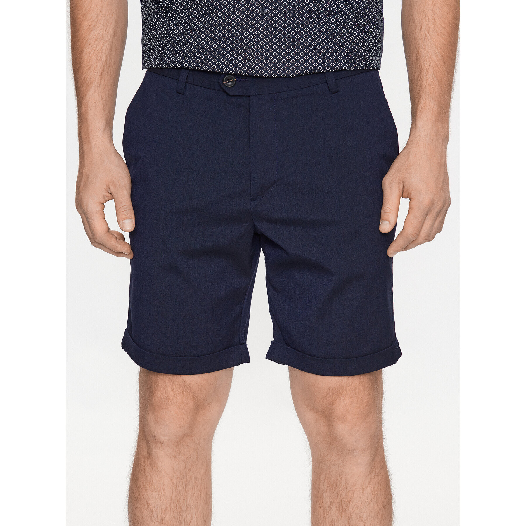 Jack&Jones Šortky z materiálu Connor 12186937 Tmavomodrá Regular Fit - Pepit.cz