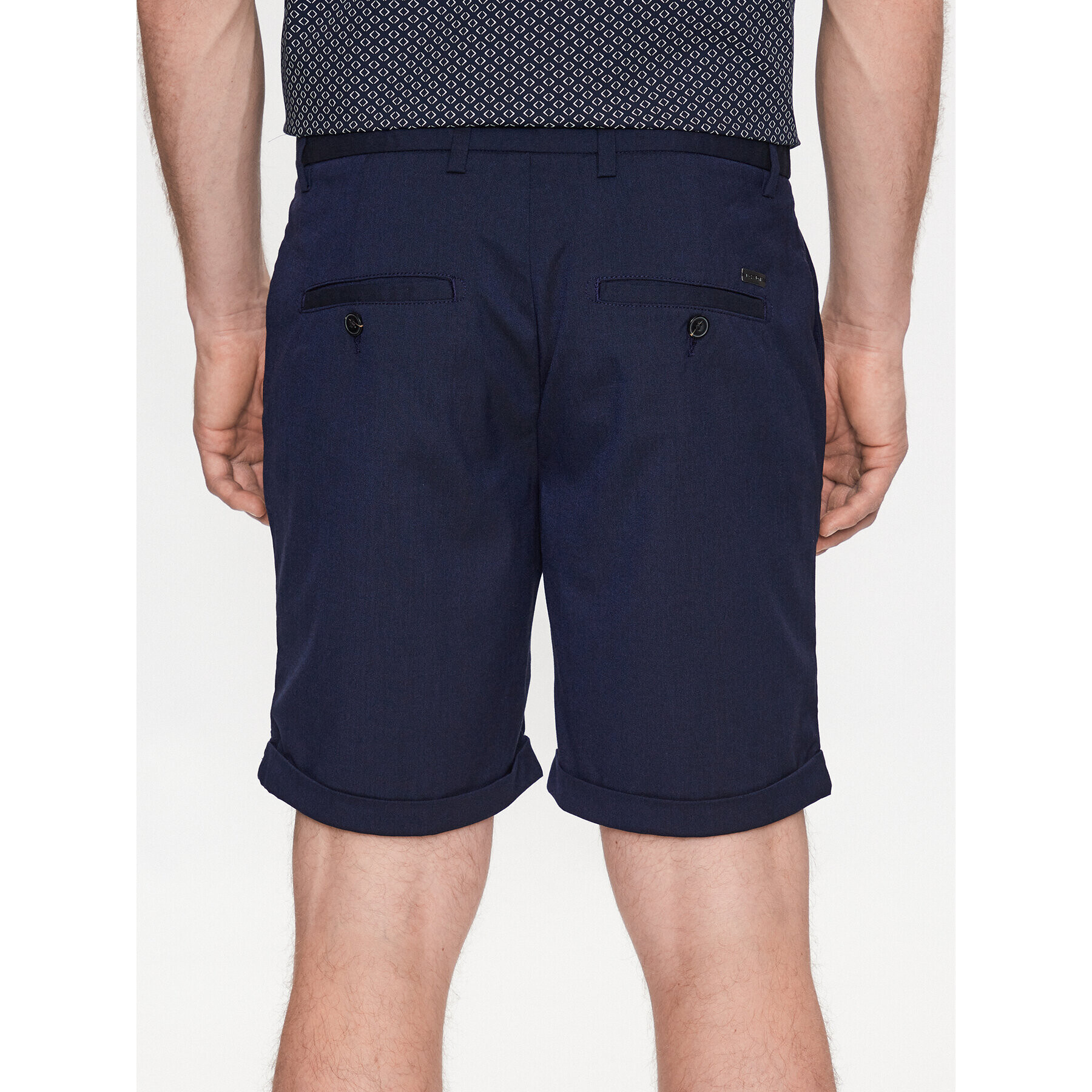 Jack&Jones Šortky z materiálu Connor 12186937 Tmavomodrá Regular Fit - Pepit.cz