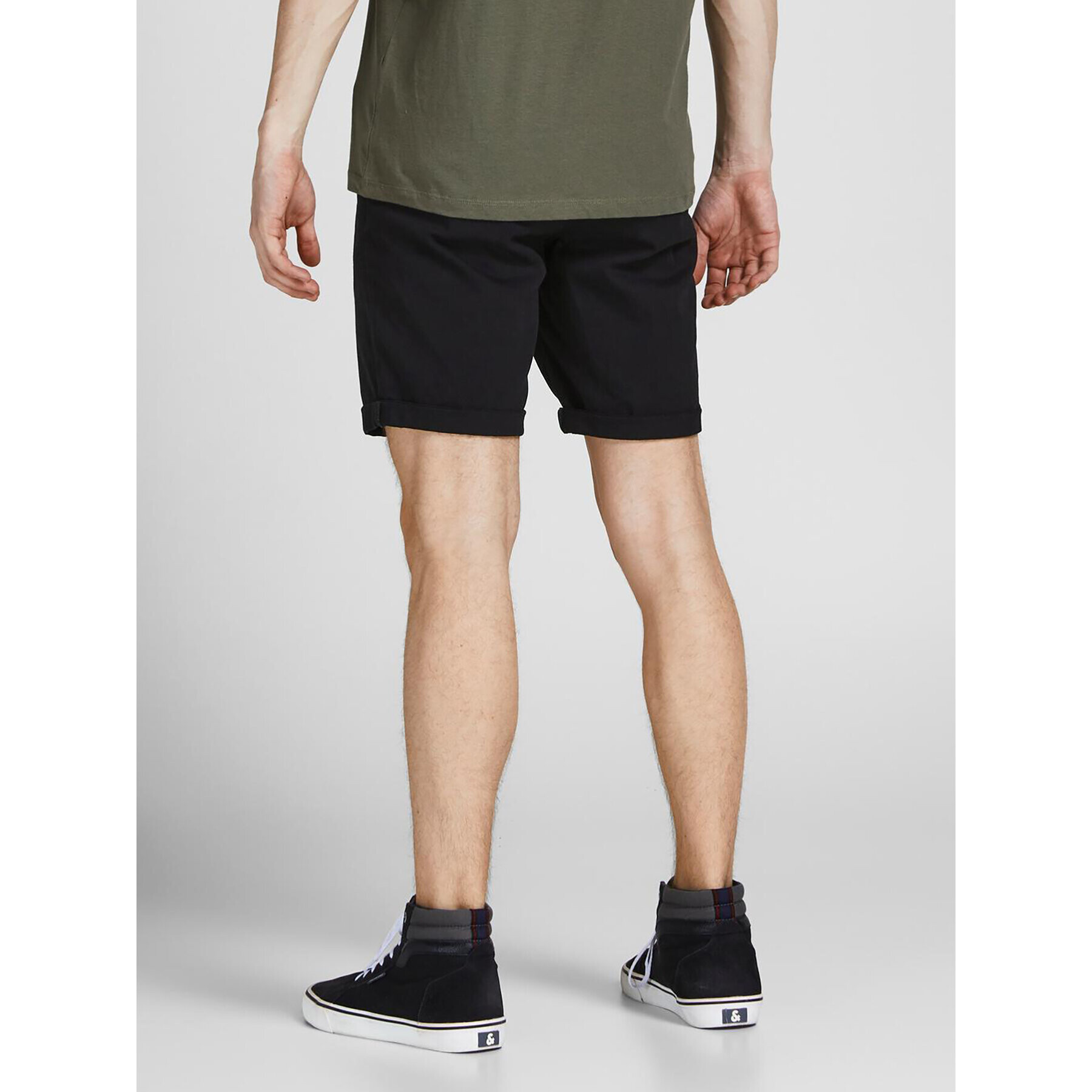 Jack&Jones Šortky z materiálu Dave 12182549 Černá Regular Fit - Pepit.cz