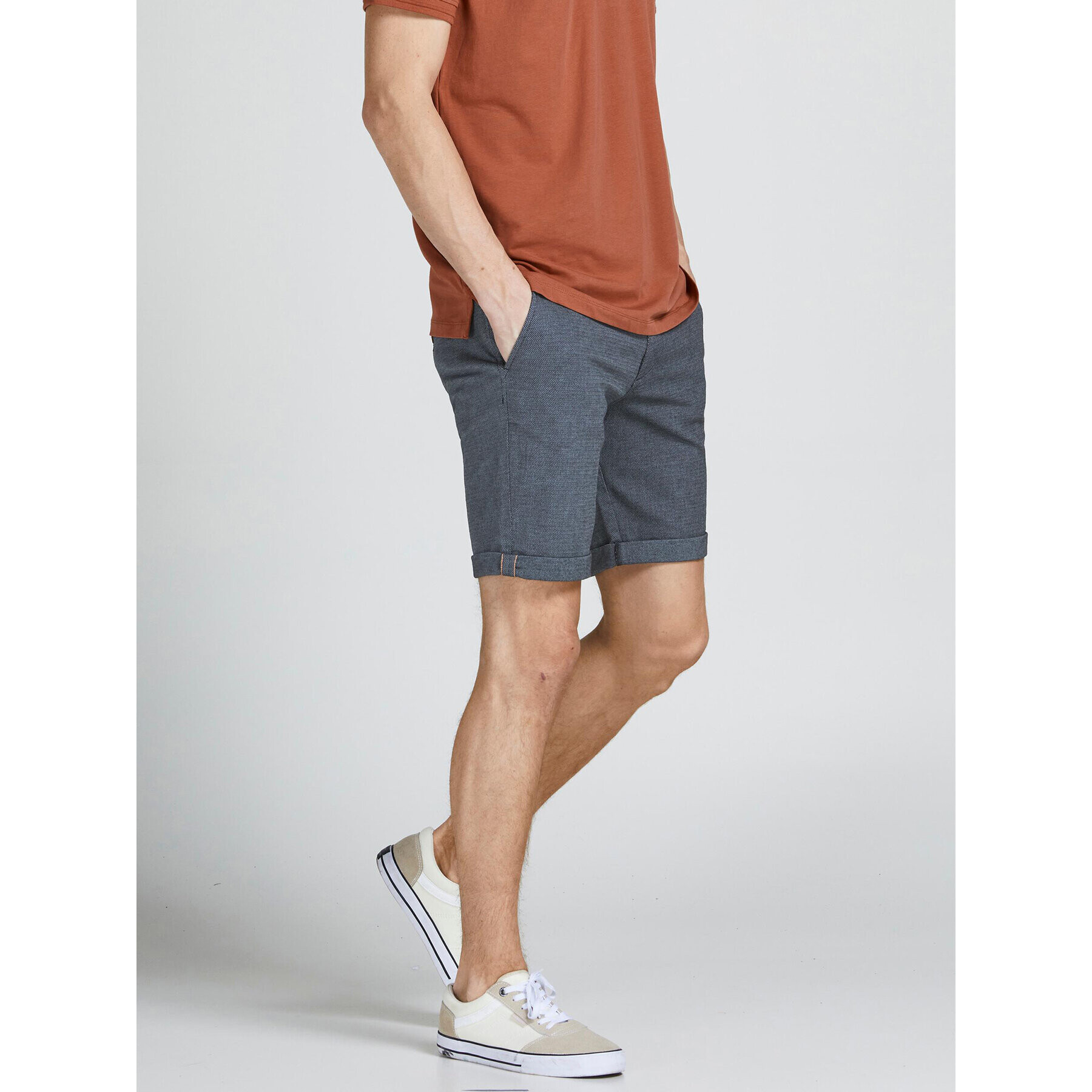 Jack&Jones Šortky z materiálu Fury 12206889 Modrá Regular Fit - Pepit.cz