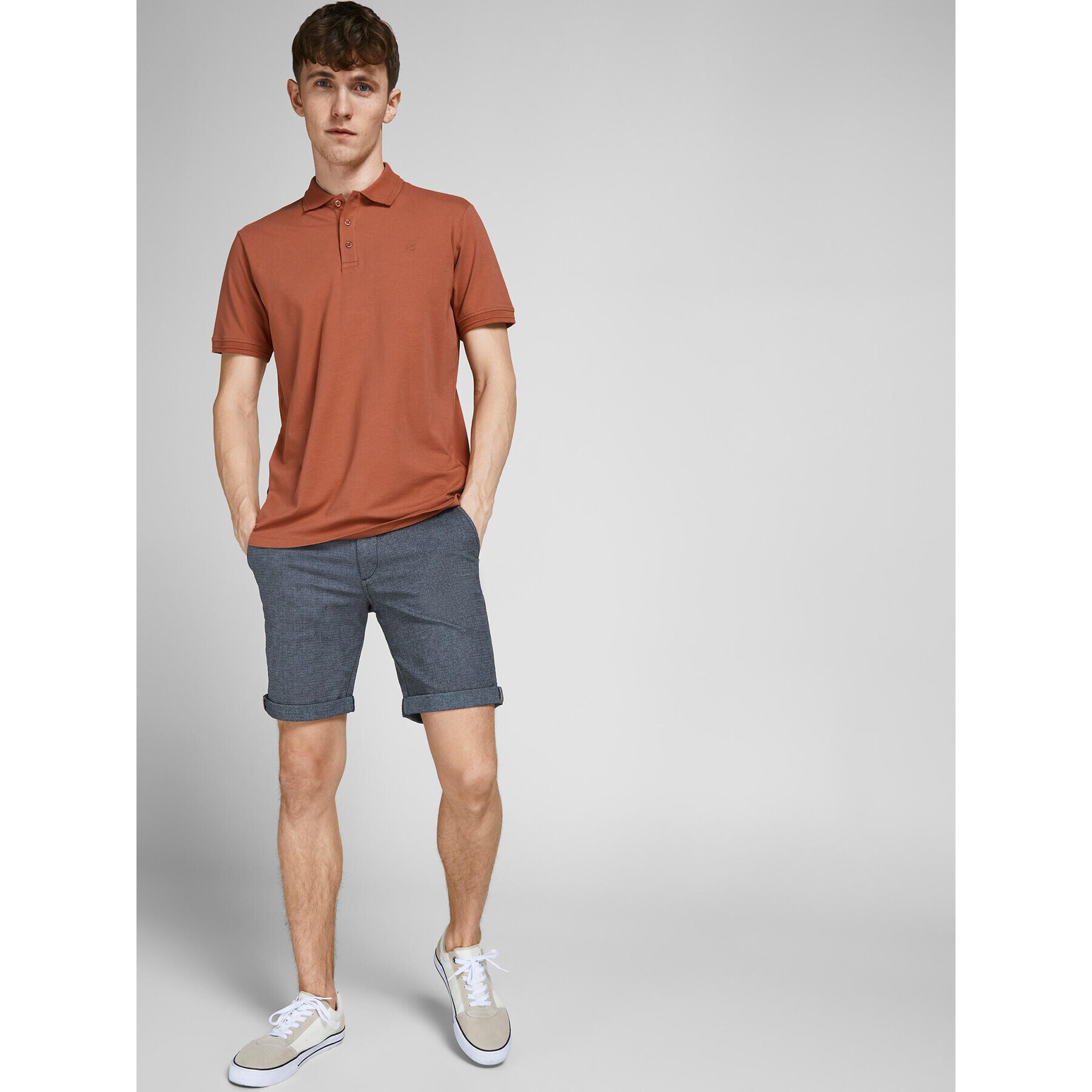 Jack&Jones Šortky z materiálu Fury 12206889 Modrá Regular Fit - Pepit.cz