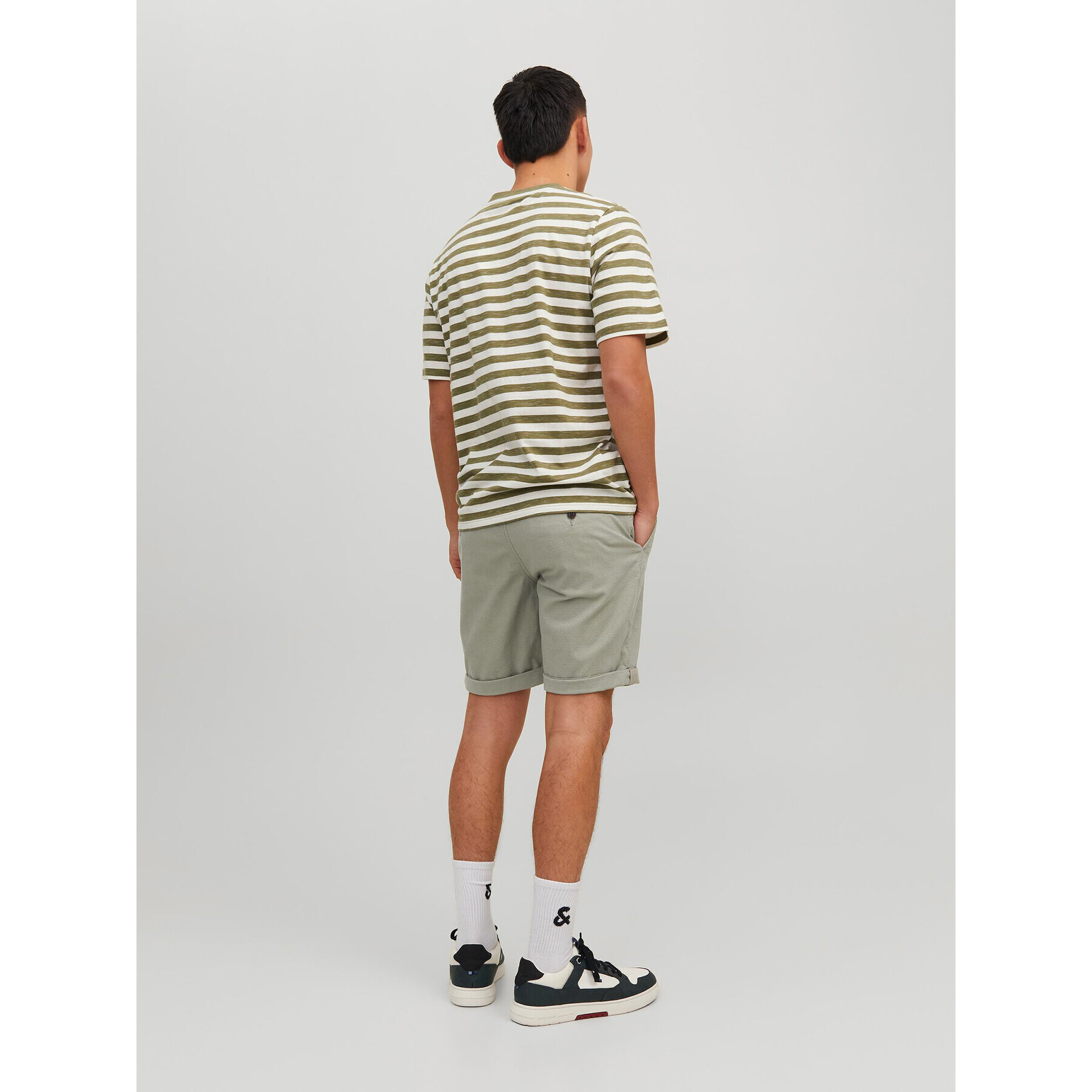 Jack&Jones Šortky z materiálu Fury 12206889 Zelená Regular Fit - Pepit.cz