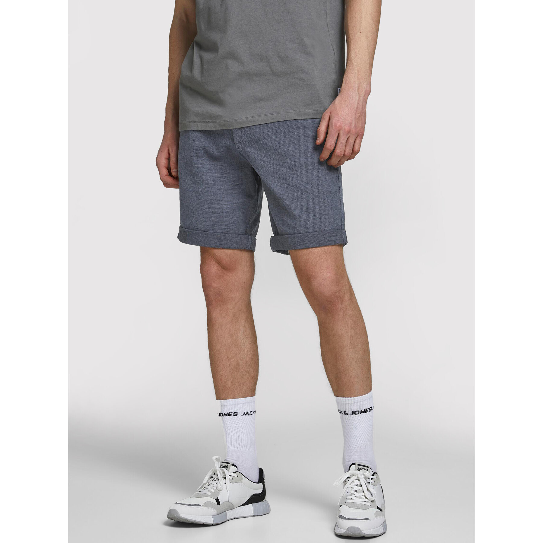 Jack&Jones Šortky z materiálu Kenso 12183665 Tmavomodrá Regular Fit - Pepit.cz