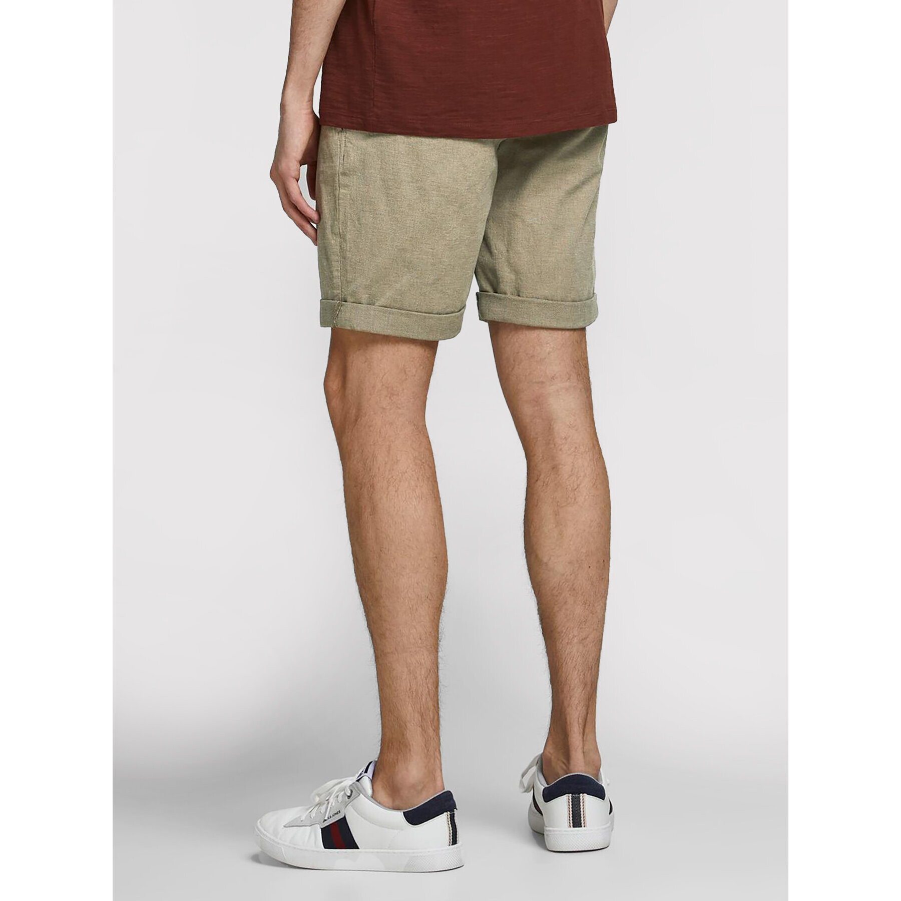 Jack&Jones Šortky z materiálu Kenso 12183665 Zelená Regular Fit - Pepit.cz