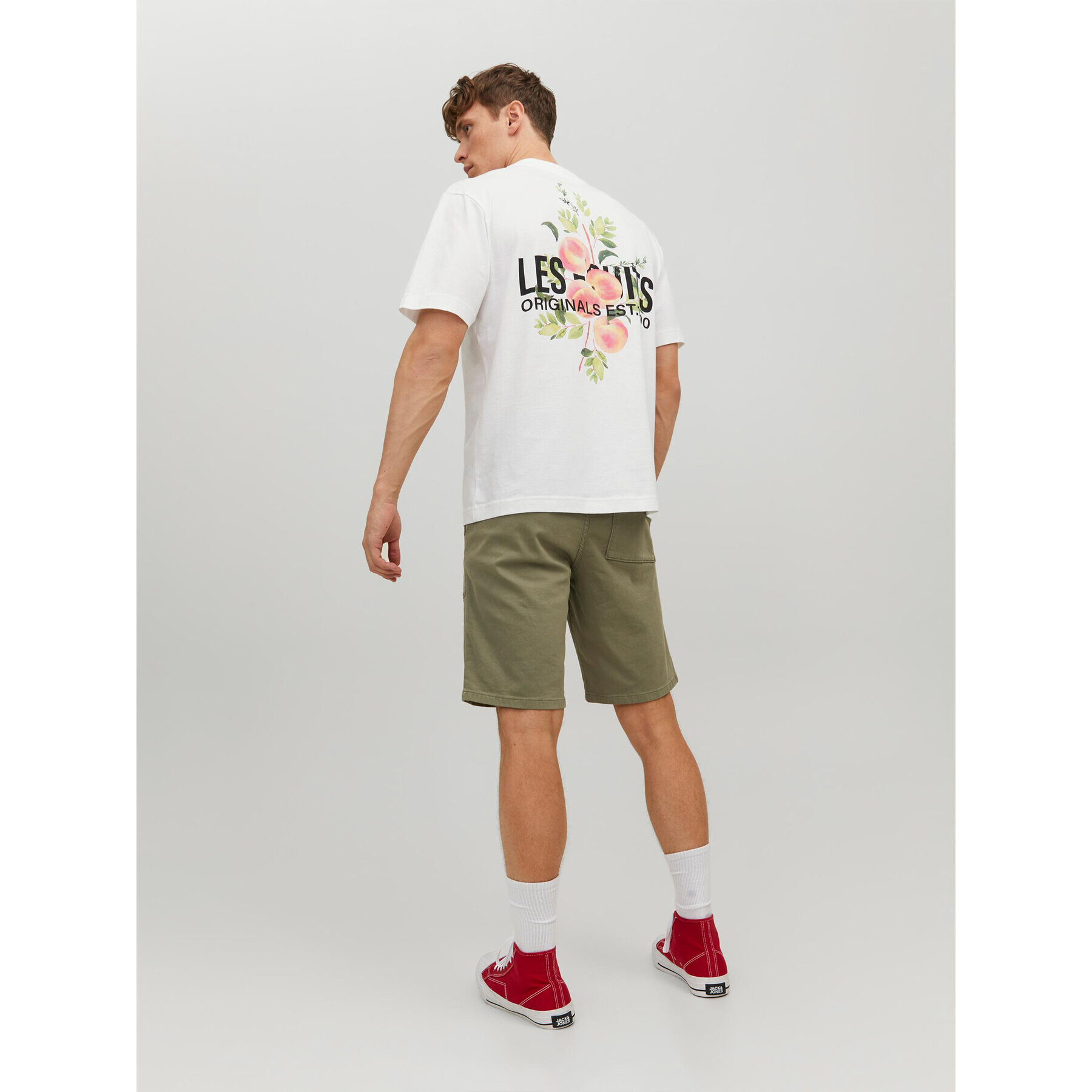 Jack&Jones Šortky z materiálu Lewis 12229946 Zelená Regular Fit - Pepit.cz