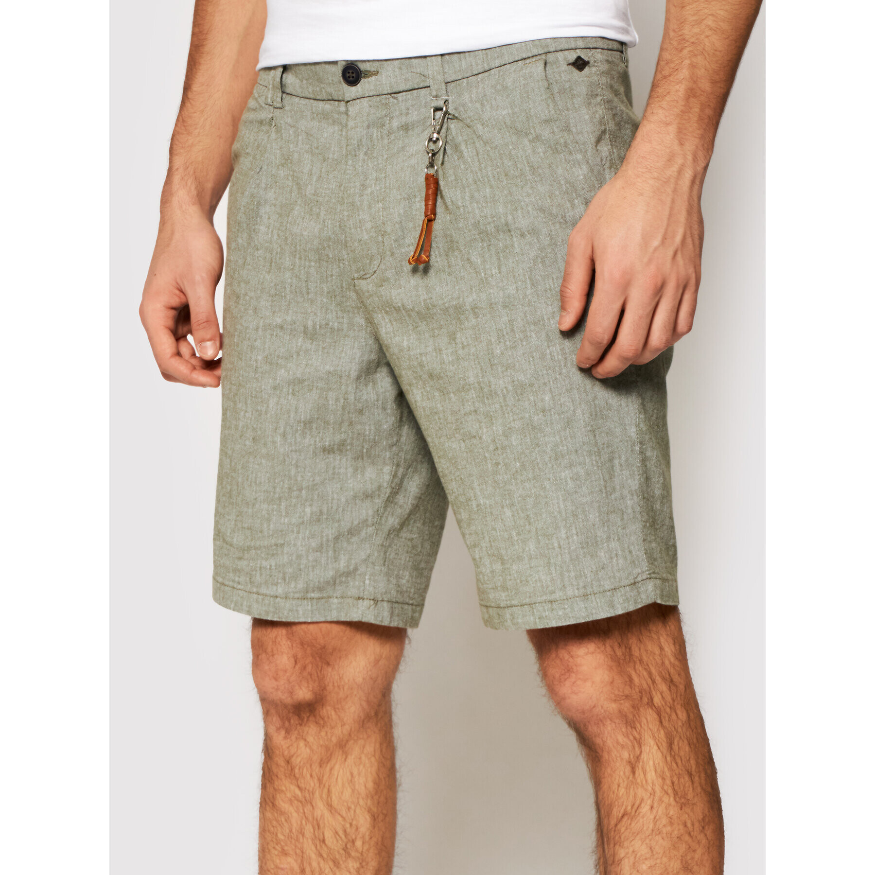 Jack&Jones Šortky z materiálu Milton 12188357 Zelená Regular Fit - Pepit.cz