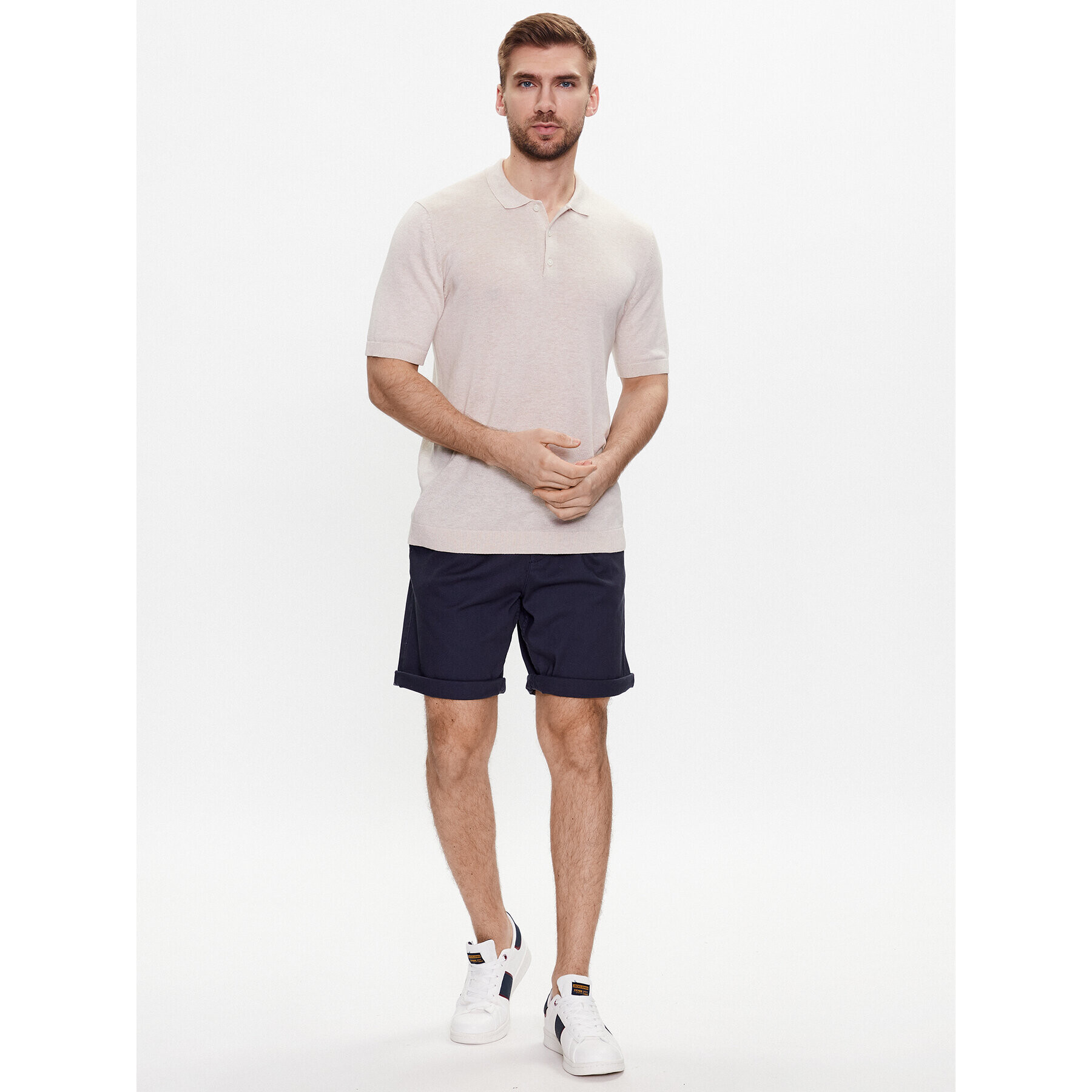 Jack&Jones Šortky z materiálu Rico 12215513 Tmavomodrá Regular Fit - Pepit.cz