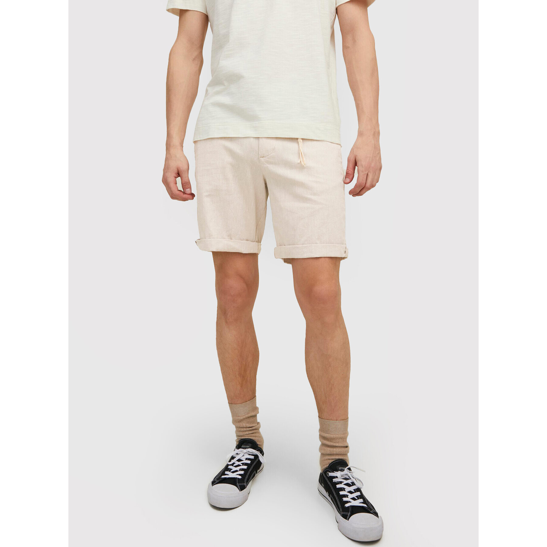 Jack&Jones Šortky z materiálu Sky 12210139 Béžová Regular Fit - Pepit.cz