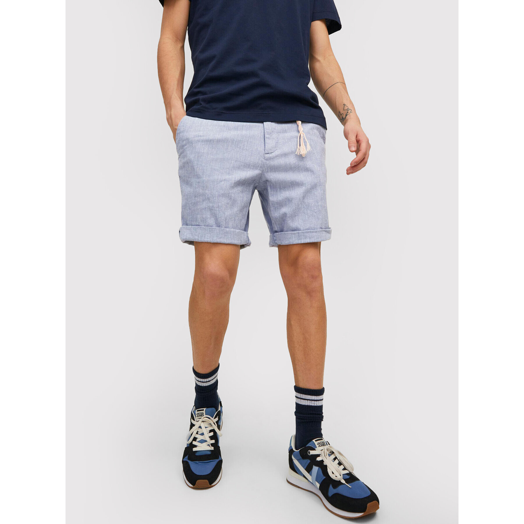 Jack&Jones Šortky z materiálu Sky 12210139 Modrá Regular Fit - Pepit.cz